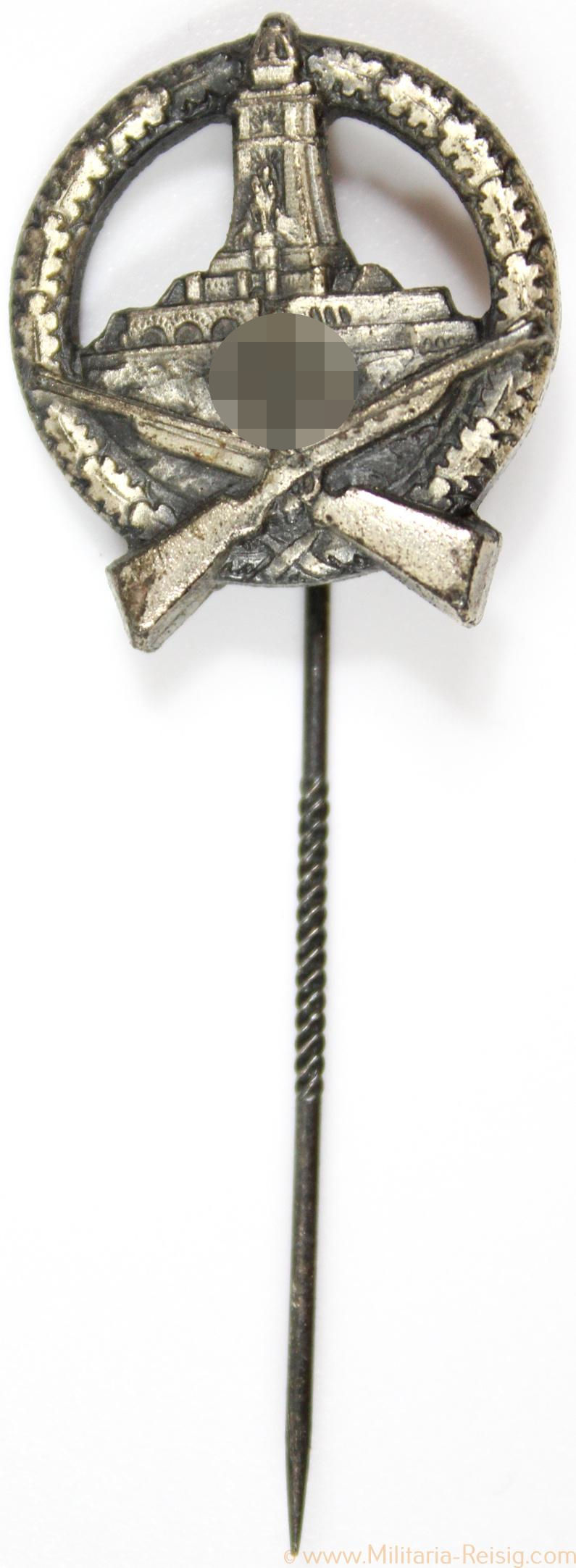 Anstecknadel Deutscher Reichskriegerbund Schießauszeichnung in Silber, 2. Form