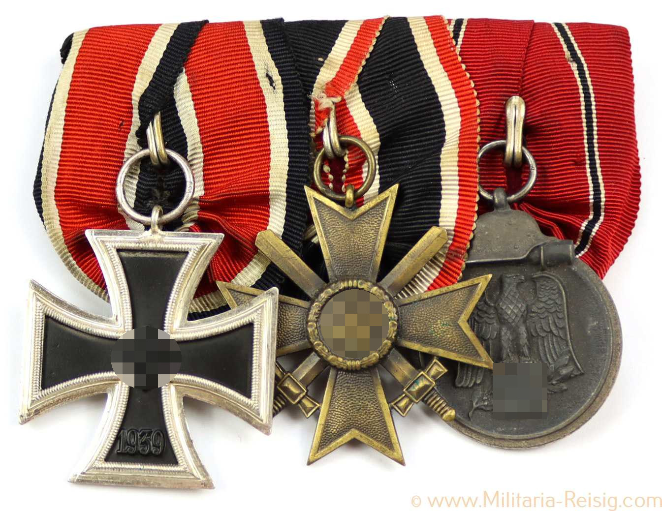 Ordensspange mit 3 Auszeichnungen