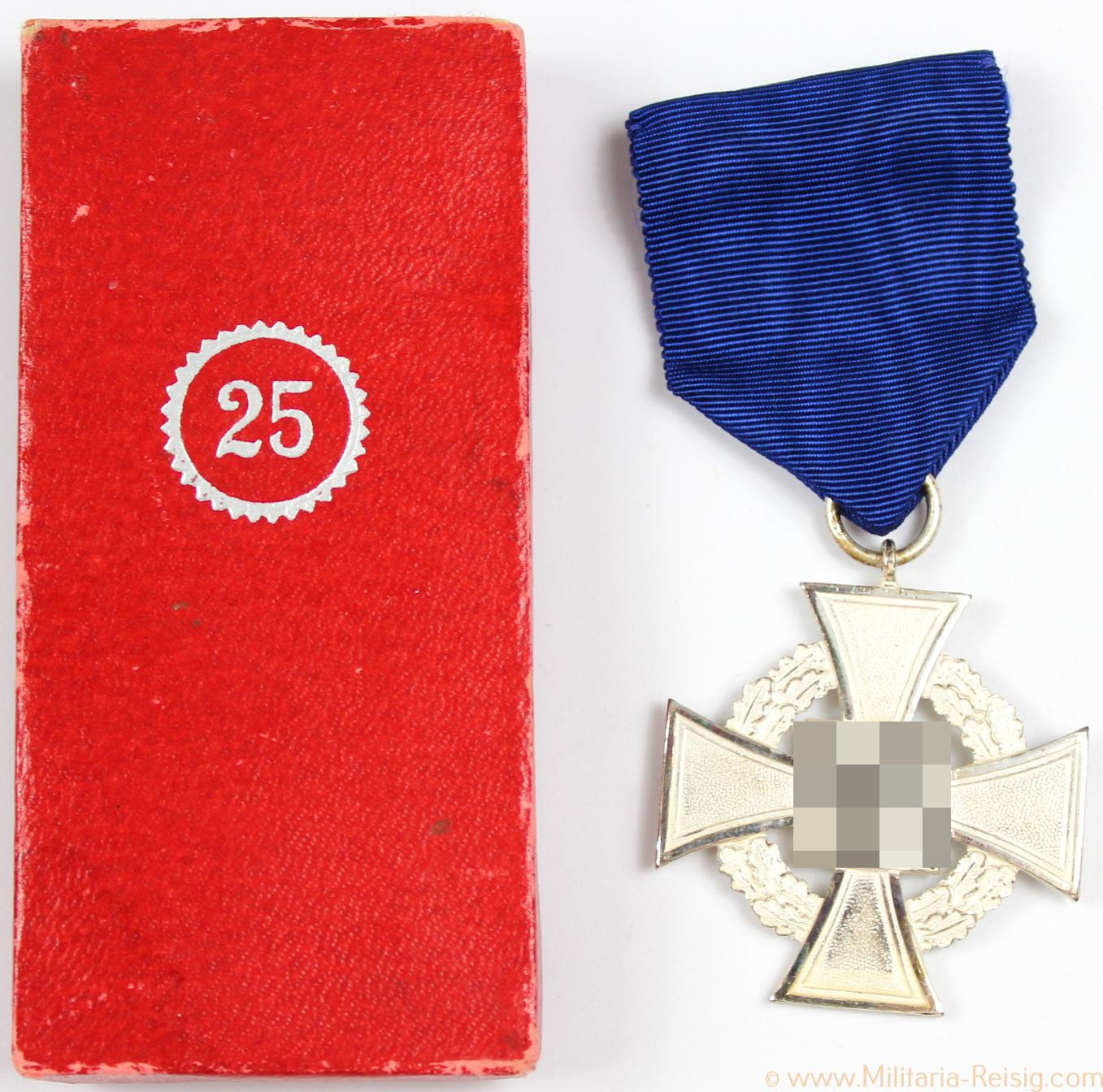 Treudienst Ehrenzeichen 25 Jahre im Etui, Herst. Paul Maybauer, Berlin