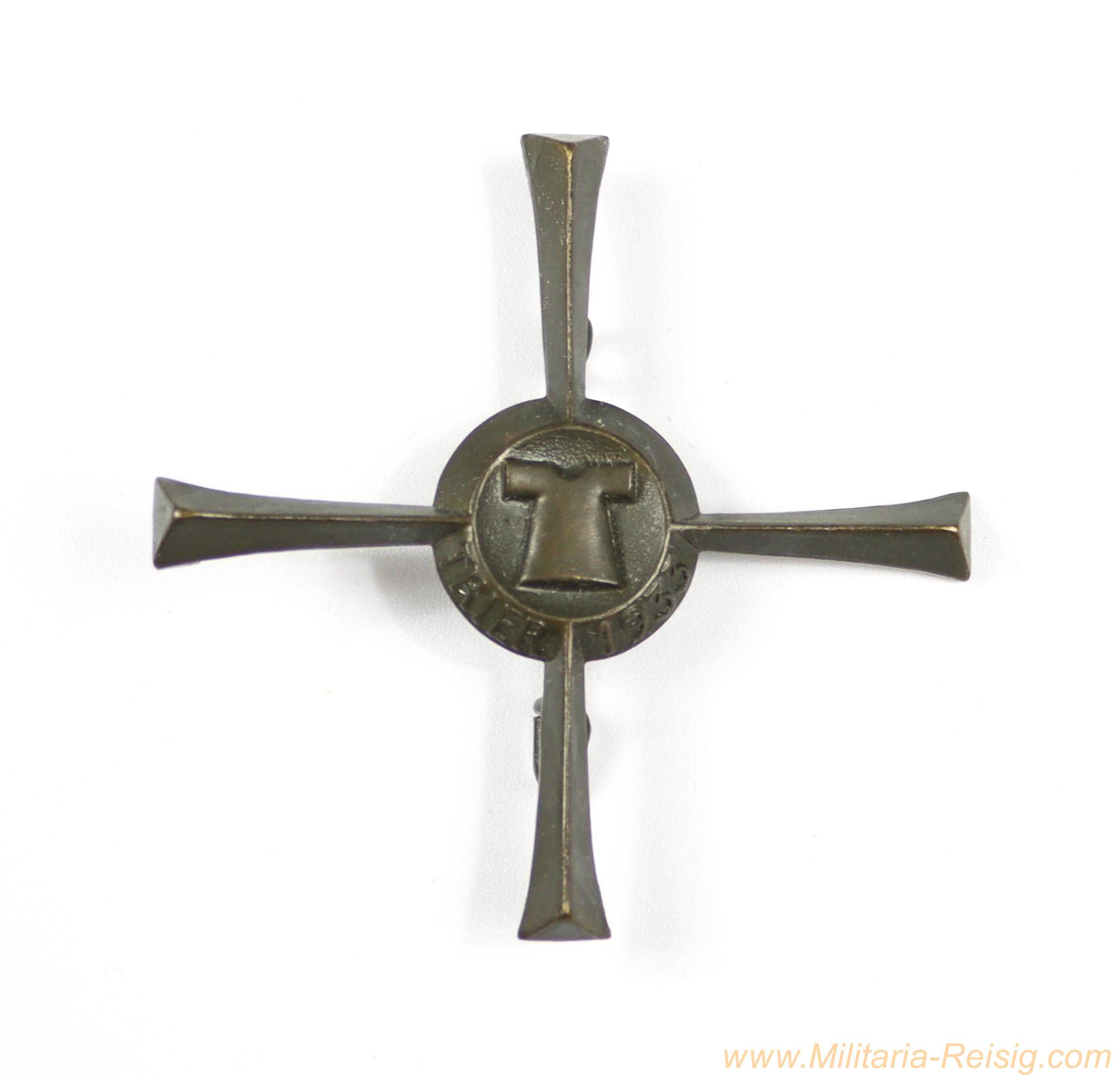 Treffabzeichen Stadt Trier 1933 - Kirchentag Kreuz