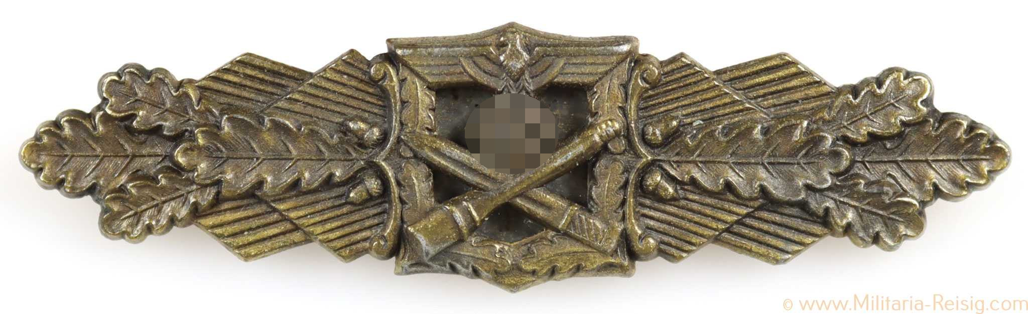 Nahkampfspange in Bronze 1. Modell, Hersteller FLL