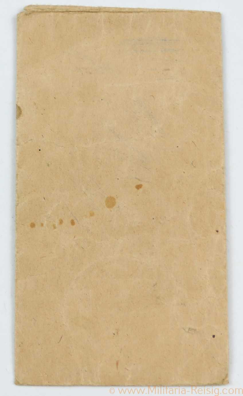 Neutrale Verleihungstüte, Hersteller Eugen Schmidhäußler, Pforzheim