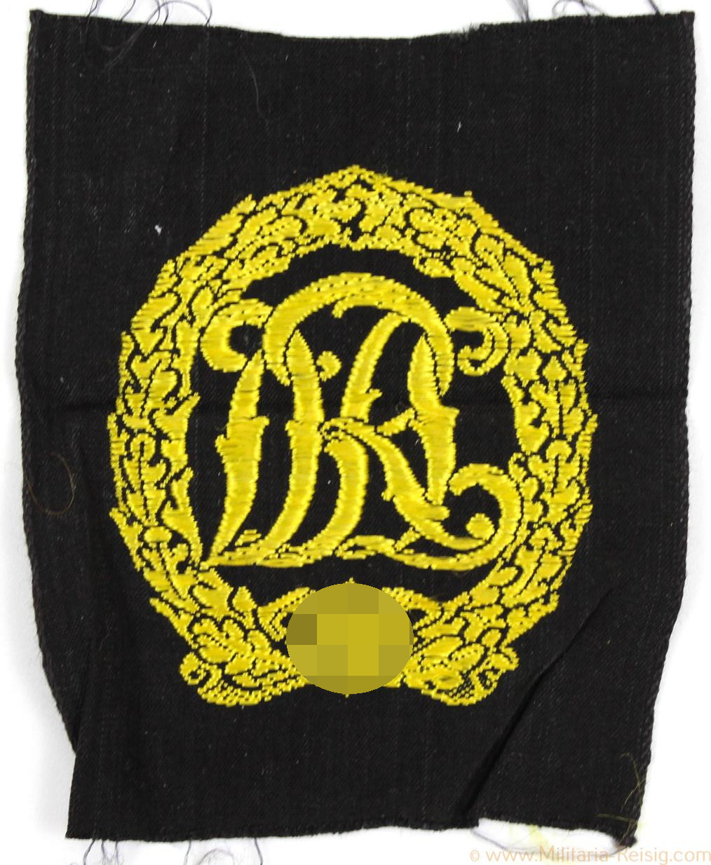Reichssportabzeichen in Gold, Stoffausführung