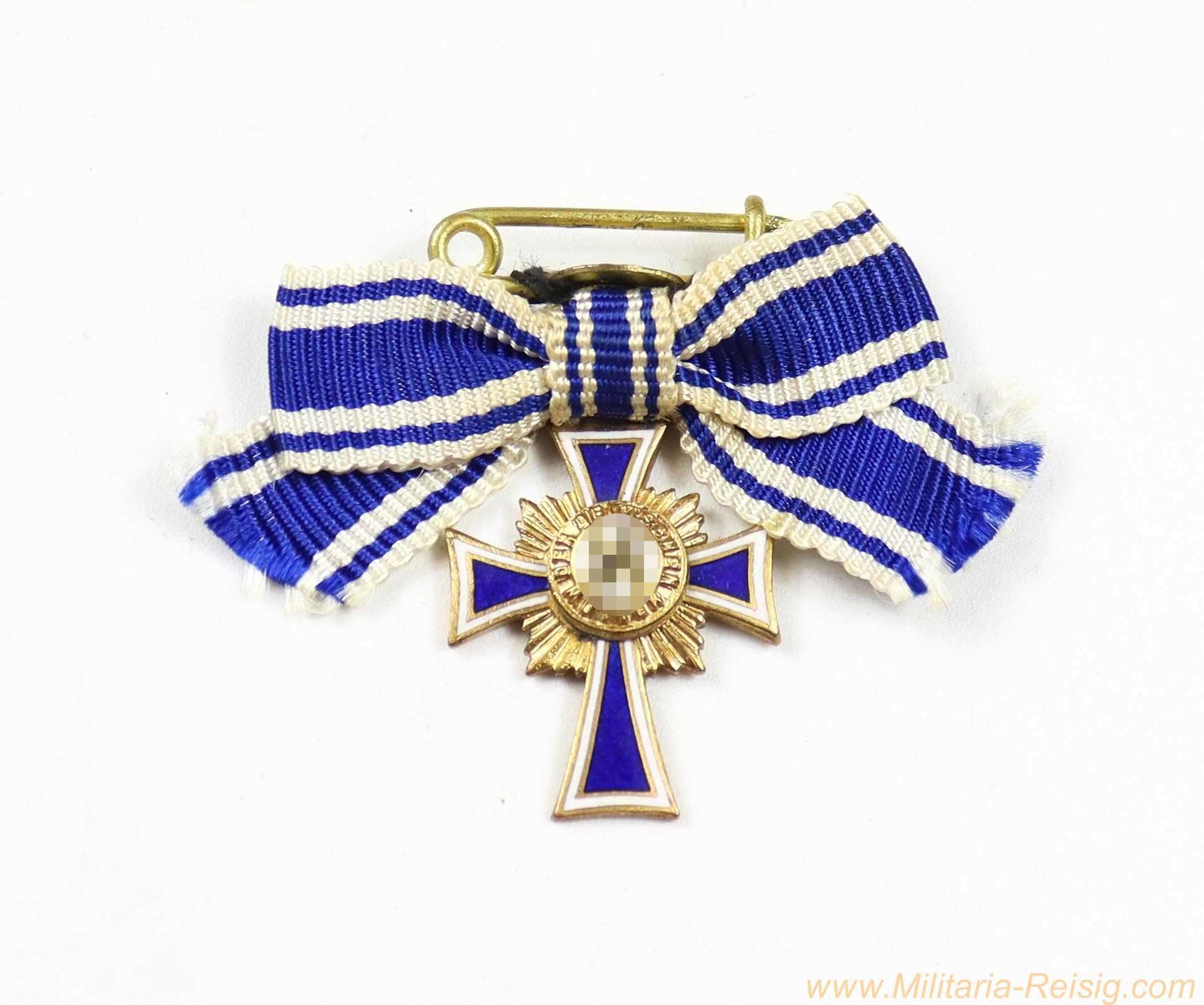 Mutterkreuz in Gold Miniatur L/53 (Hymmen & Co, Lüdenscheid)