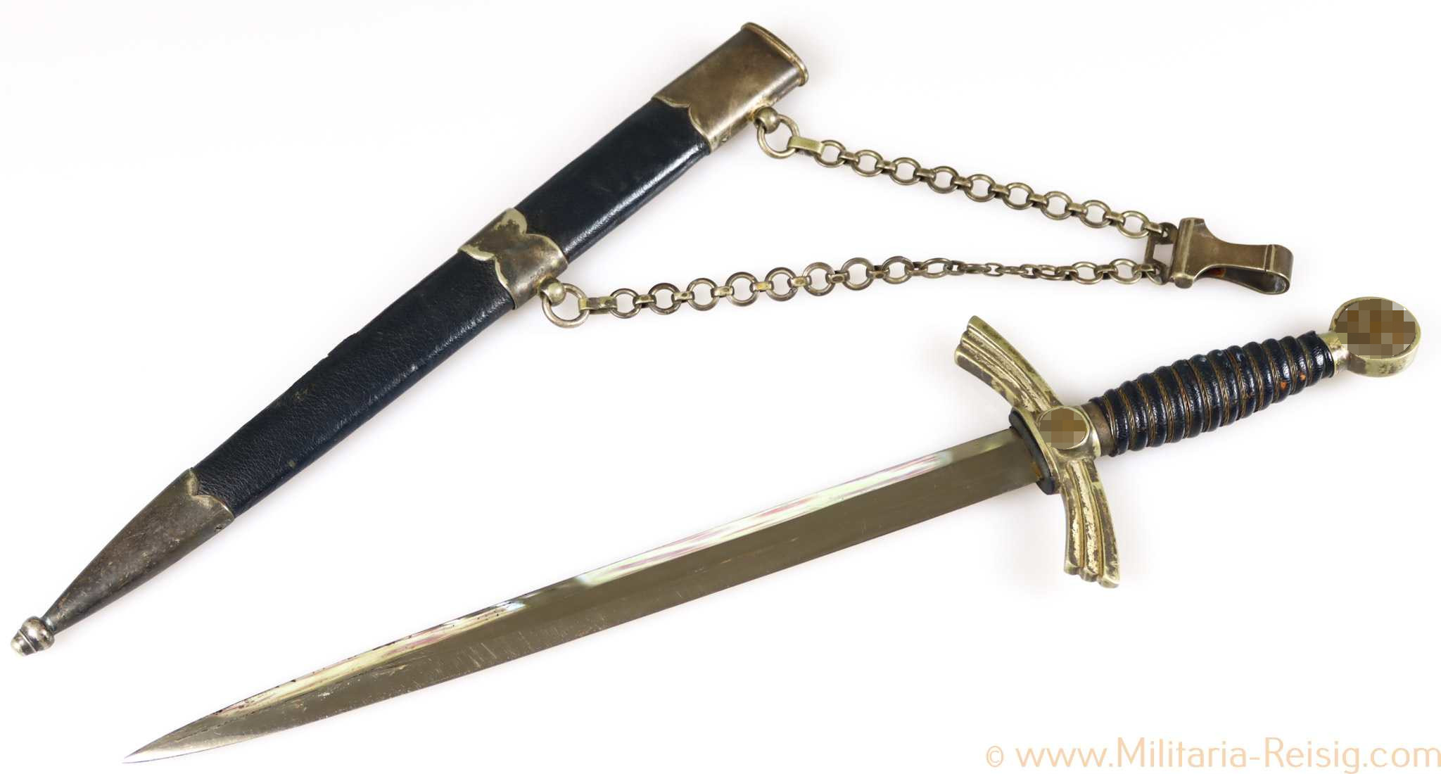 Borddolch / Fliegerdolch der Luftwaffe, Hersteller Weyersberg Paul & Co., Solingen