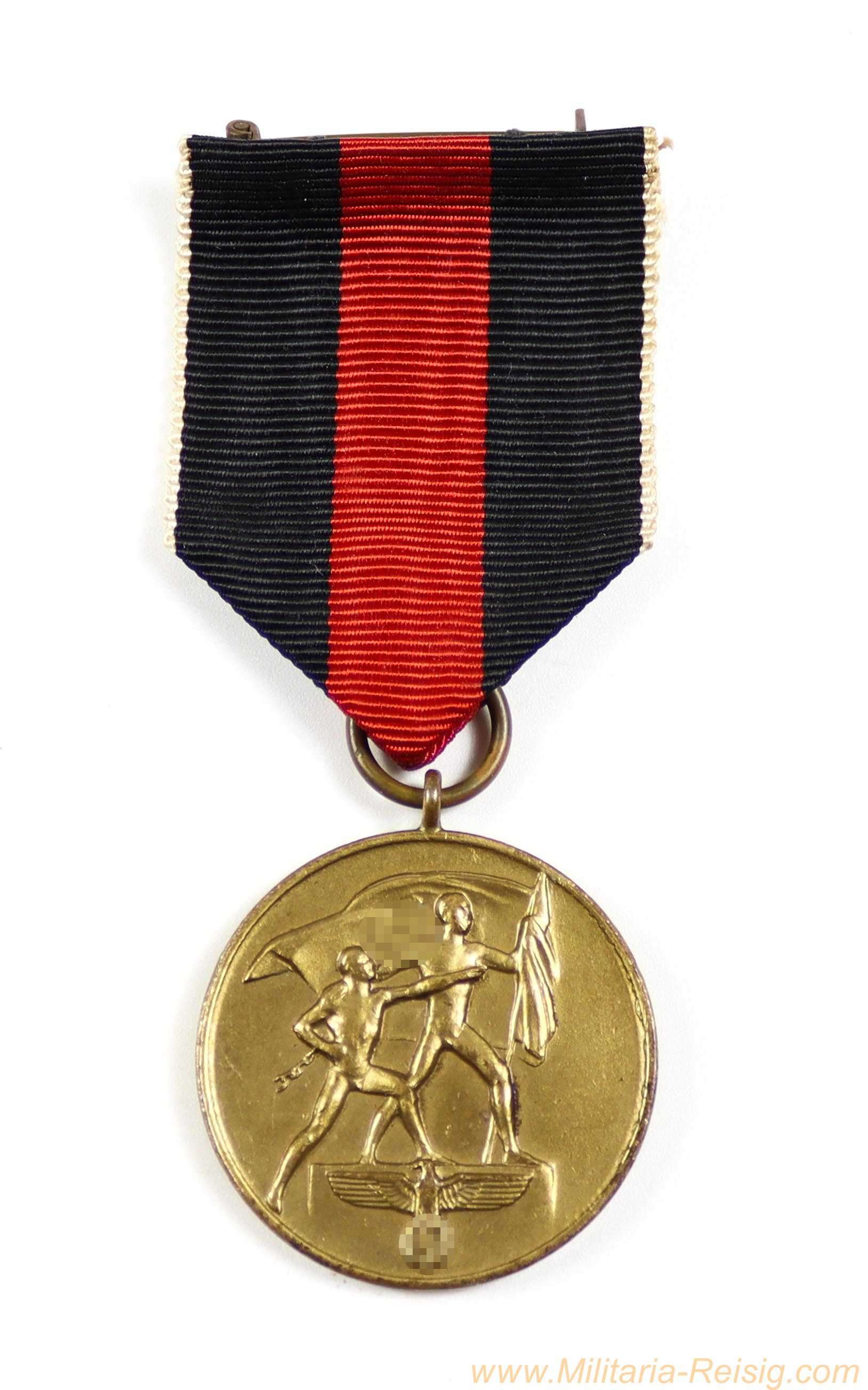 Medaille zur Erinnerung an den "1. Oktober 1938" – Sudetenland-Medaille