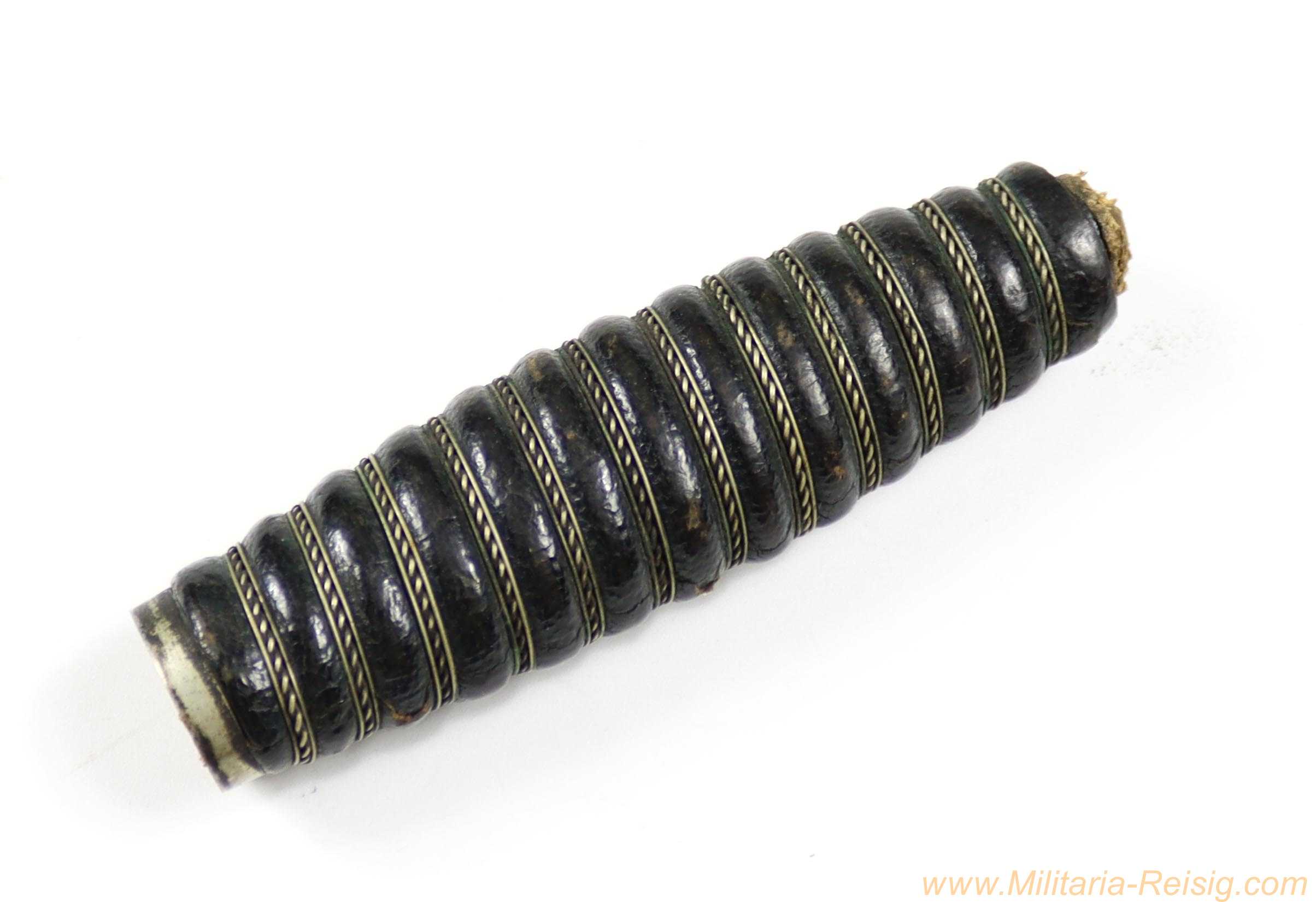 Griffstück für einen Fliegerdolch / Borddolch mit Neusilberring