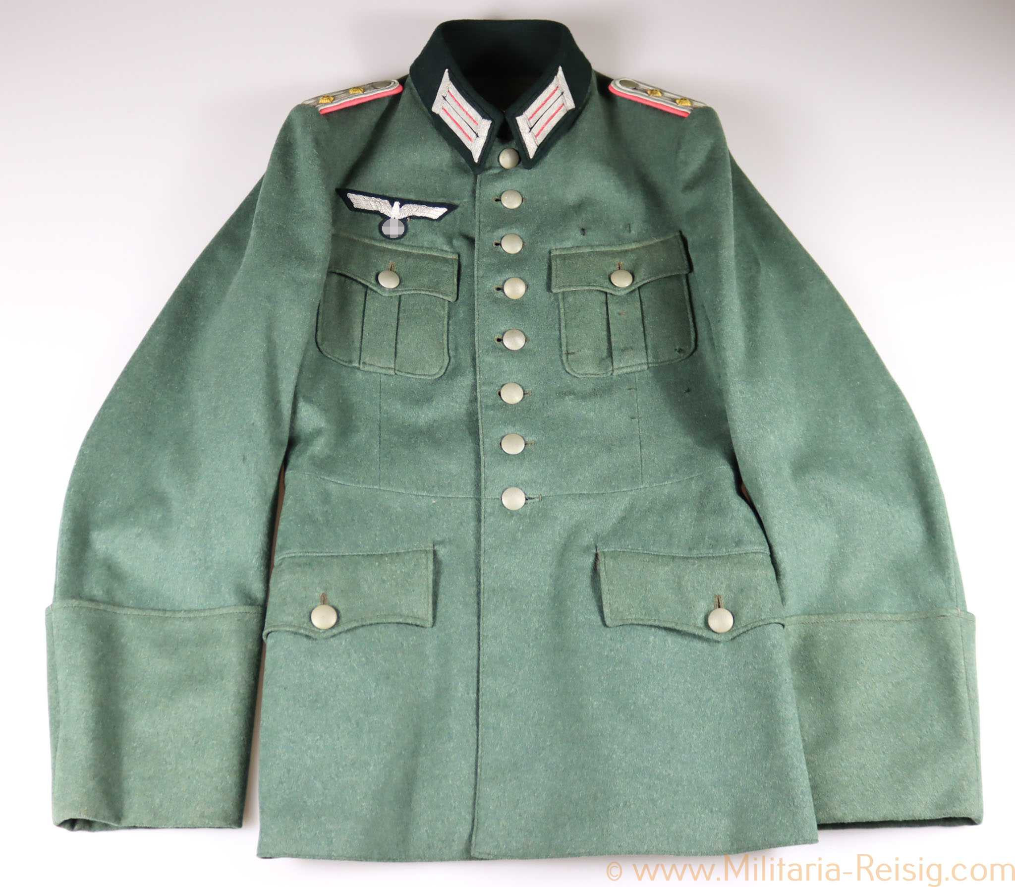 Wehrmacht Feldbluse für einen Hauptmann der Panzertruppe