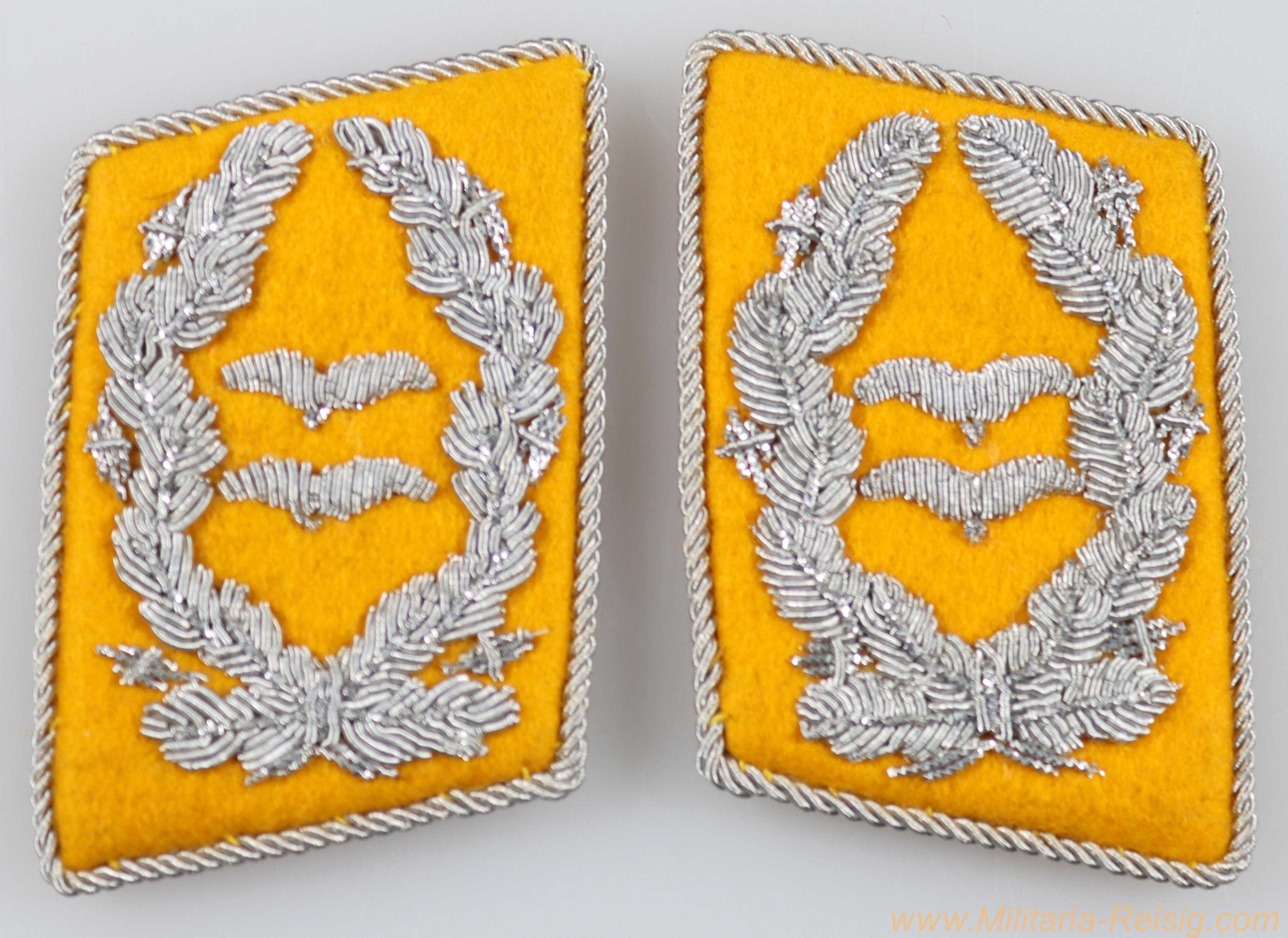 Luftwaffe Paar Kragenspiegel Oberleutnant fliegendes Personal