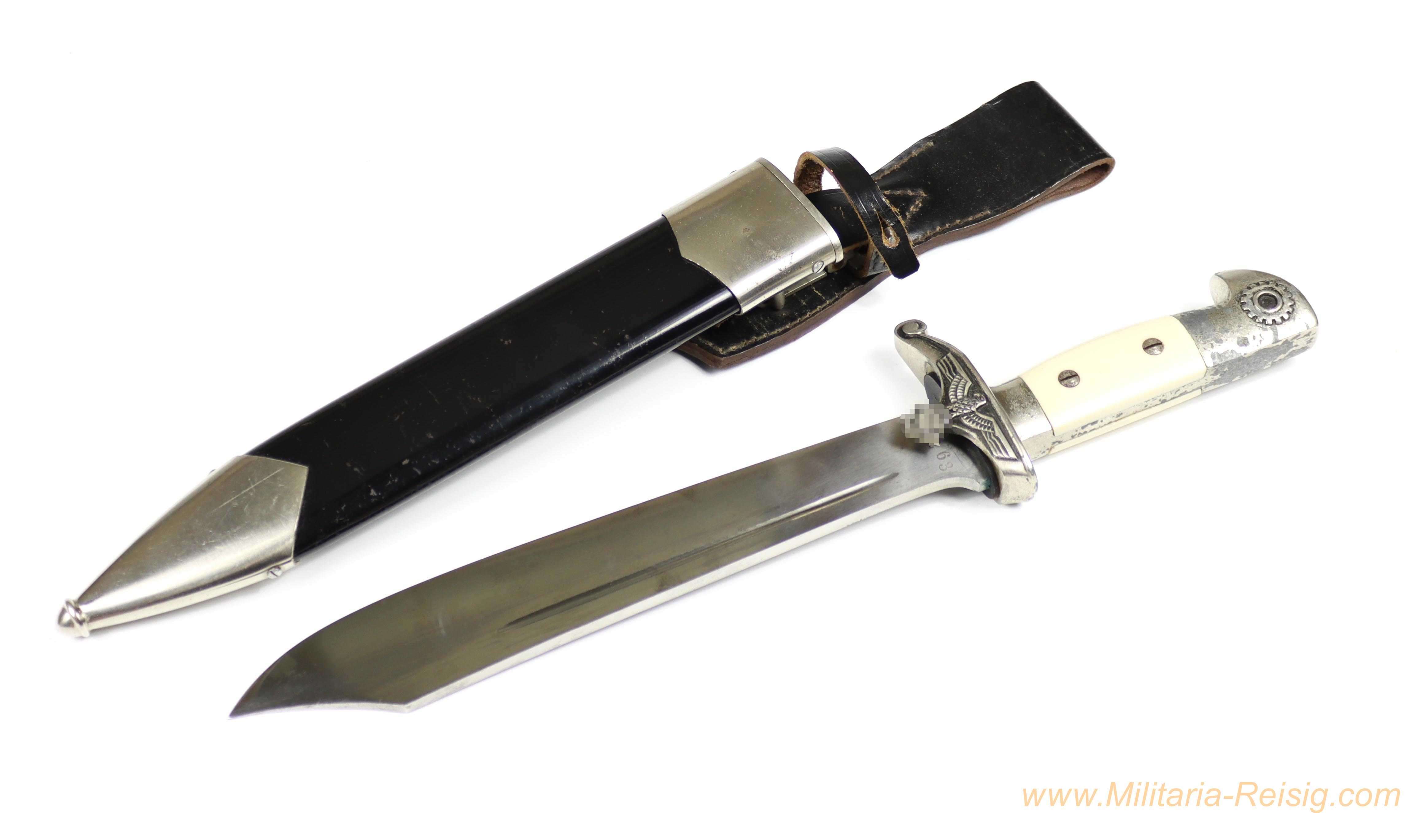 Technische Nothilfe (TeNo) Hauer mit Koppelschuh – Carl Eickhorn, Solingen – nummerngleich