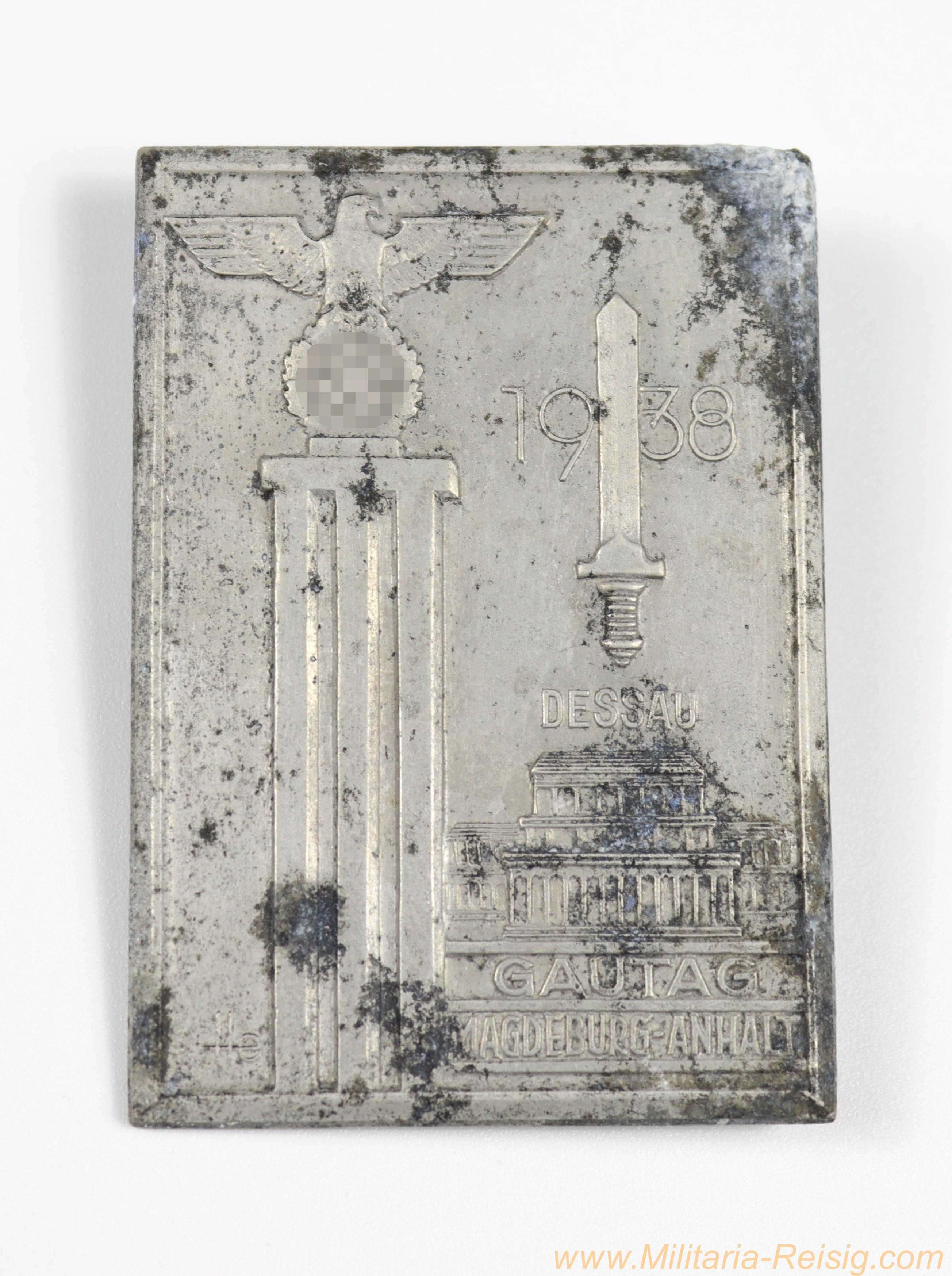 Veranstaltungsabzeichen "Gautag Magdeburg-Anhalt 1938 - Dessau"