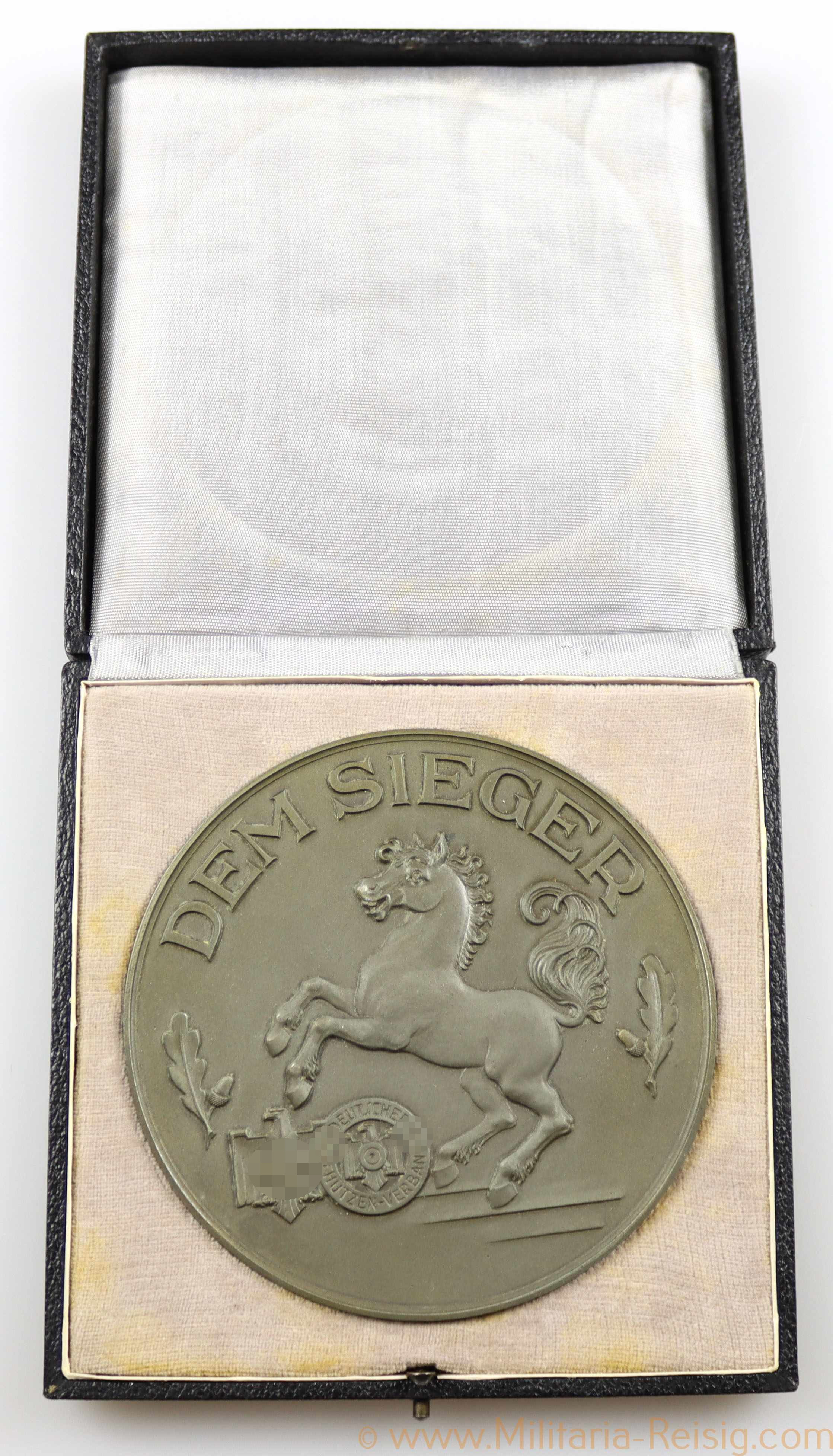 Plakette Deutscher Schützen Verband - Ehrenpreis des Gaues Westfalen im Etui