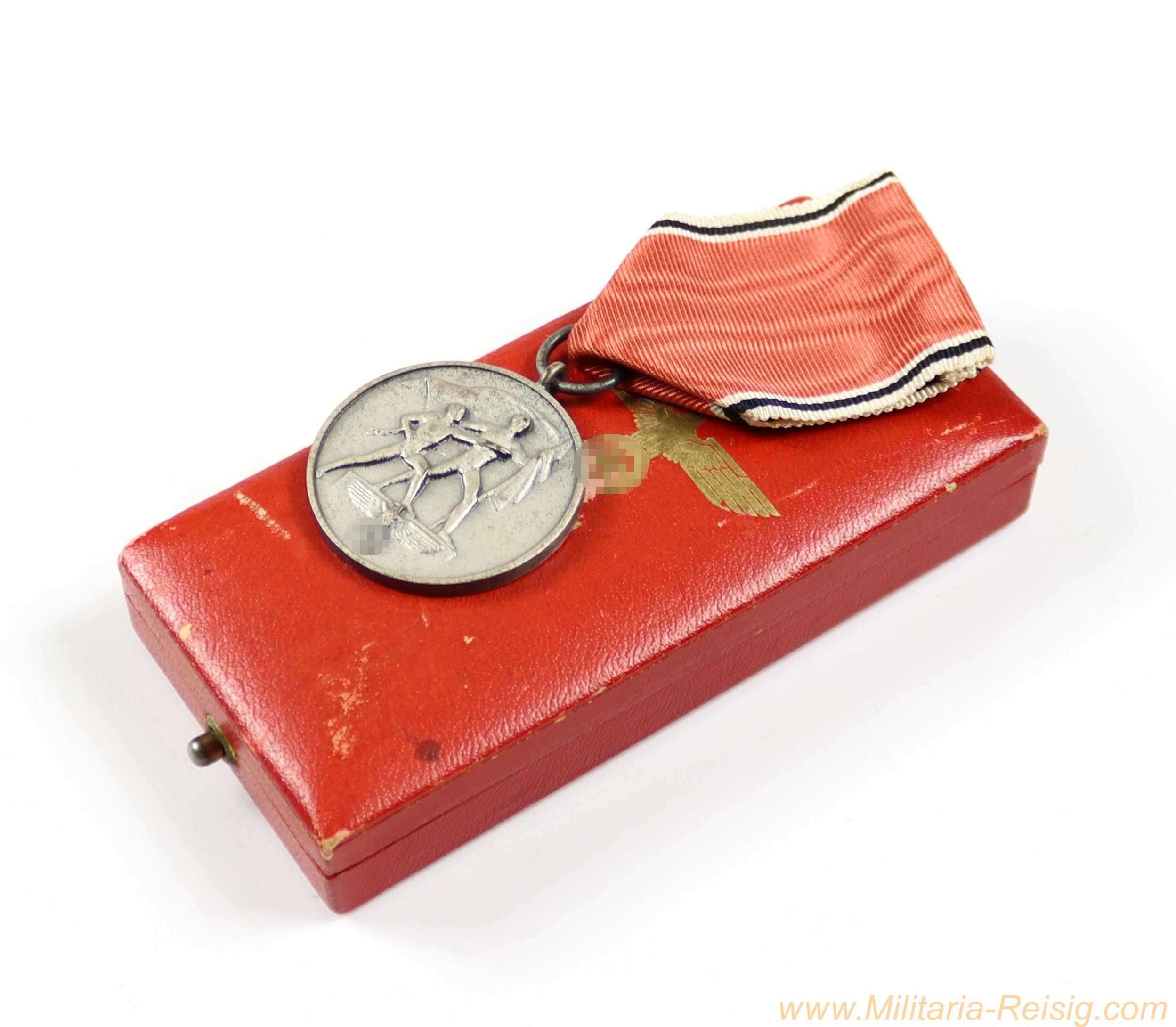 Anschluss-Medaille zur Erinnerung an den 13. März 1938 (Österreich) im Etui