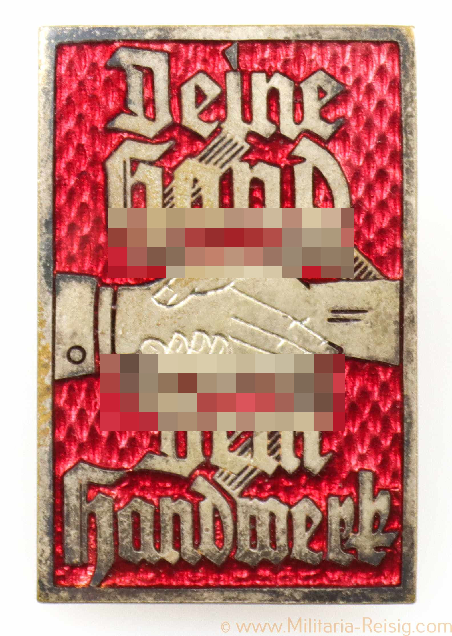 Abzeichen Deine Hand dem Handwerk