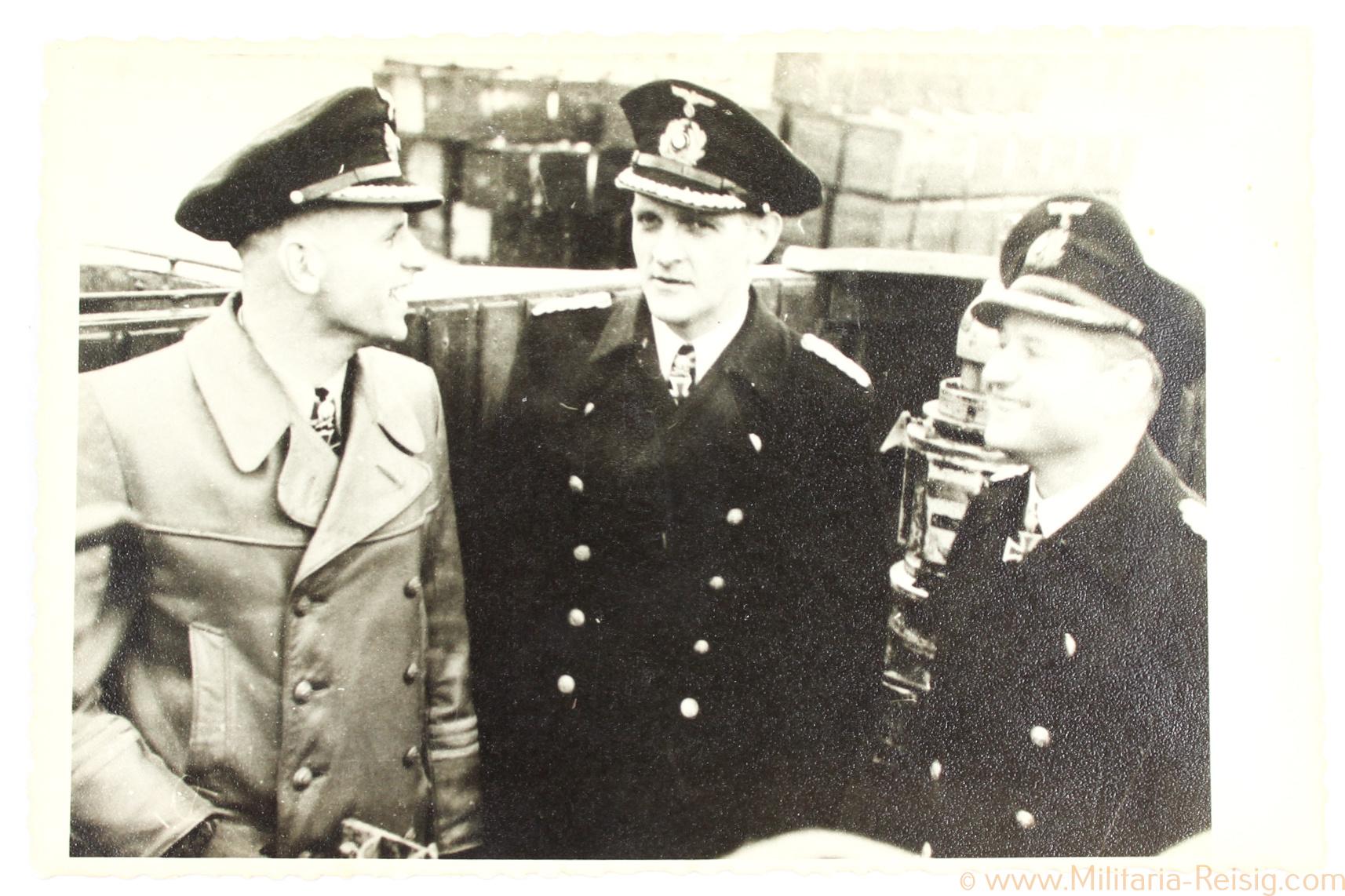 Ritterkreuzträger mit Eichenlaub, Privatfoto v. 3 U-Boot-Kommandanten