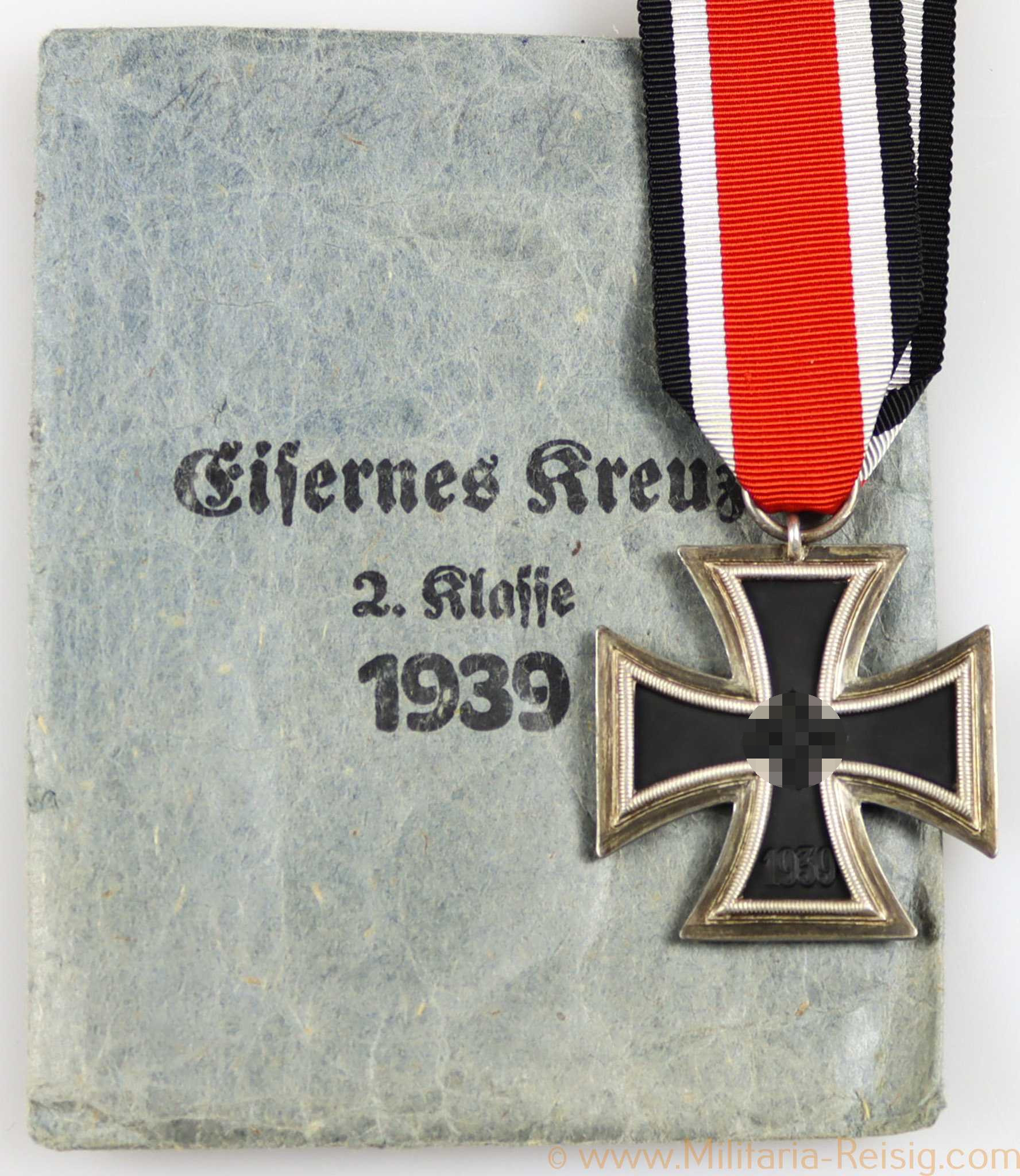 Eisernes Kreuz 2. Klasse 1939 mit Verleihungstüte, Hersteller Klein & Quenzer, Oberstein