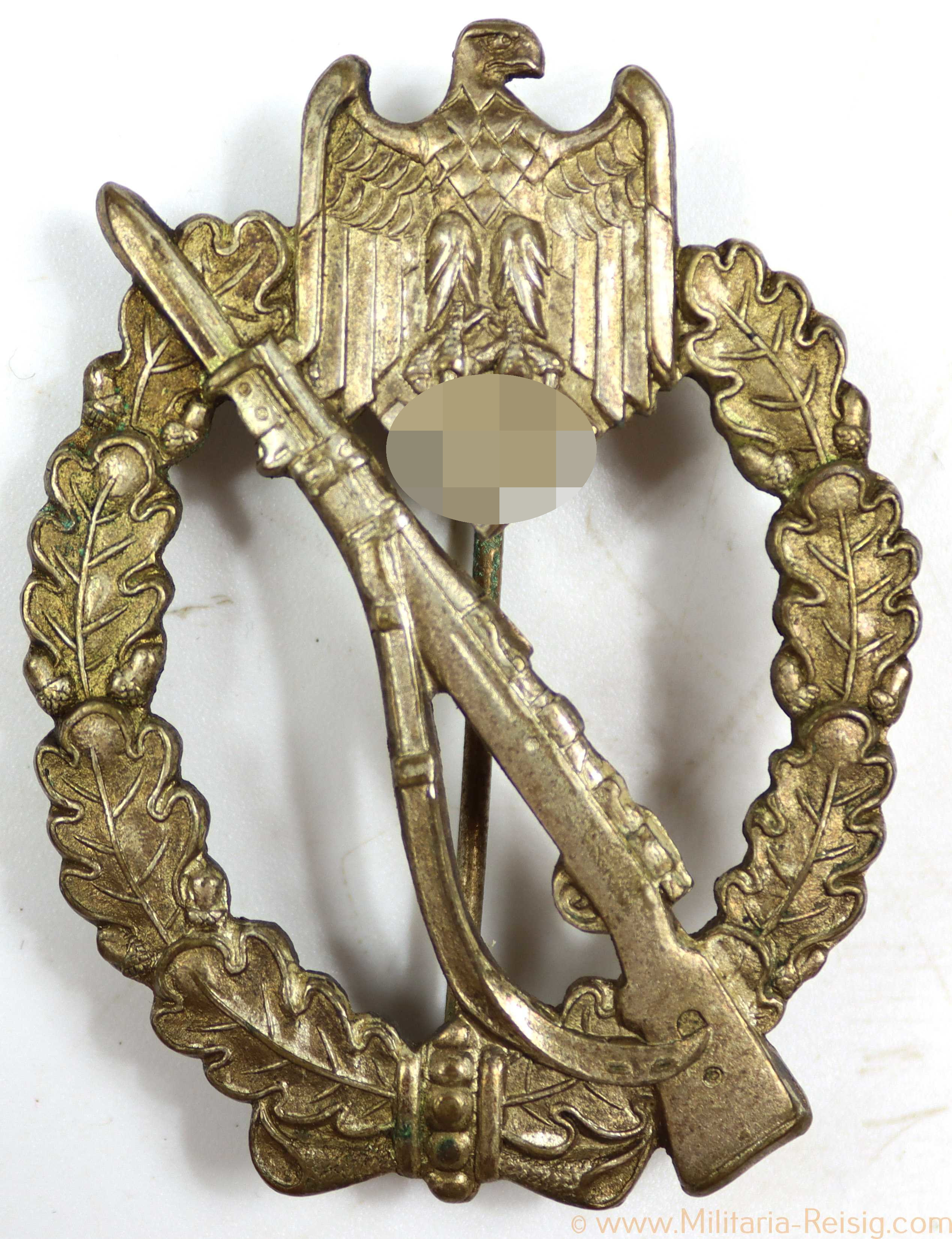 Infanterie Sturmabzeichen in Silber, Hersteller C. E. Juncker, Berlin