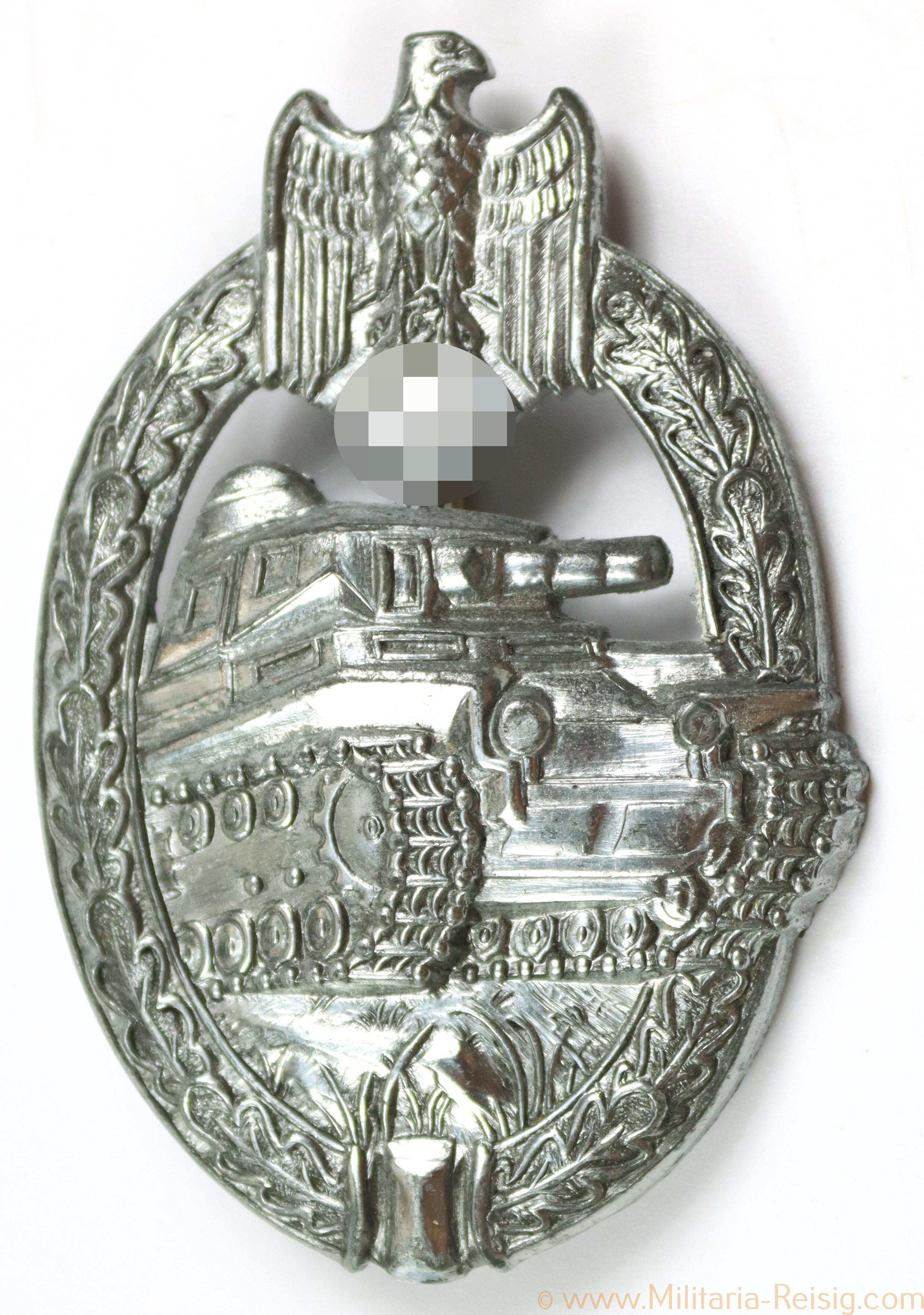 Panzerkampfabzeichen in Silber, Herst. AS im Dreieck