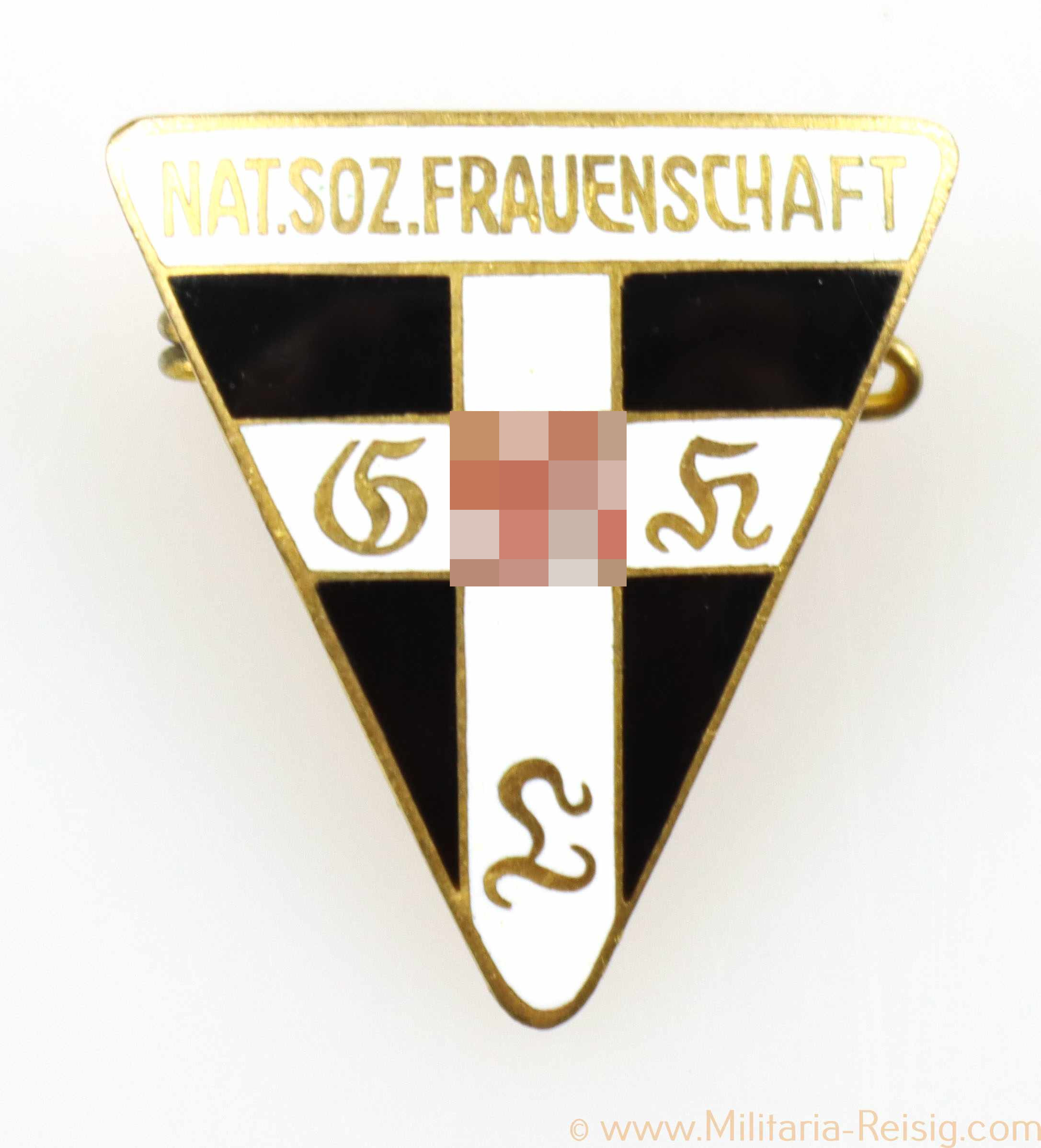 Ansteckbrosche Nat. Soz. Frauenschaft, 27 mm, Hersteller RZM M1/78