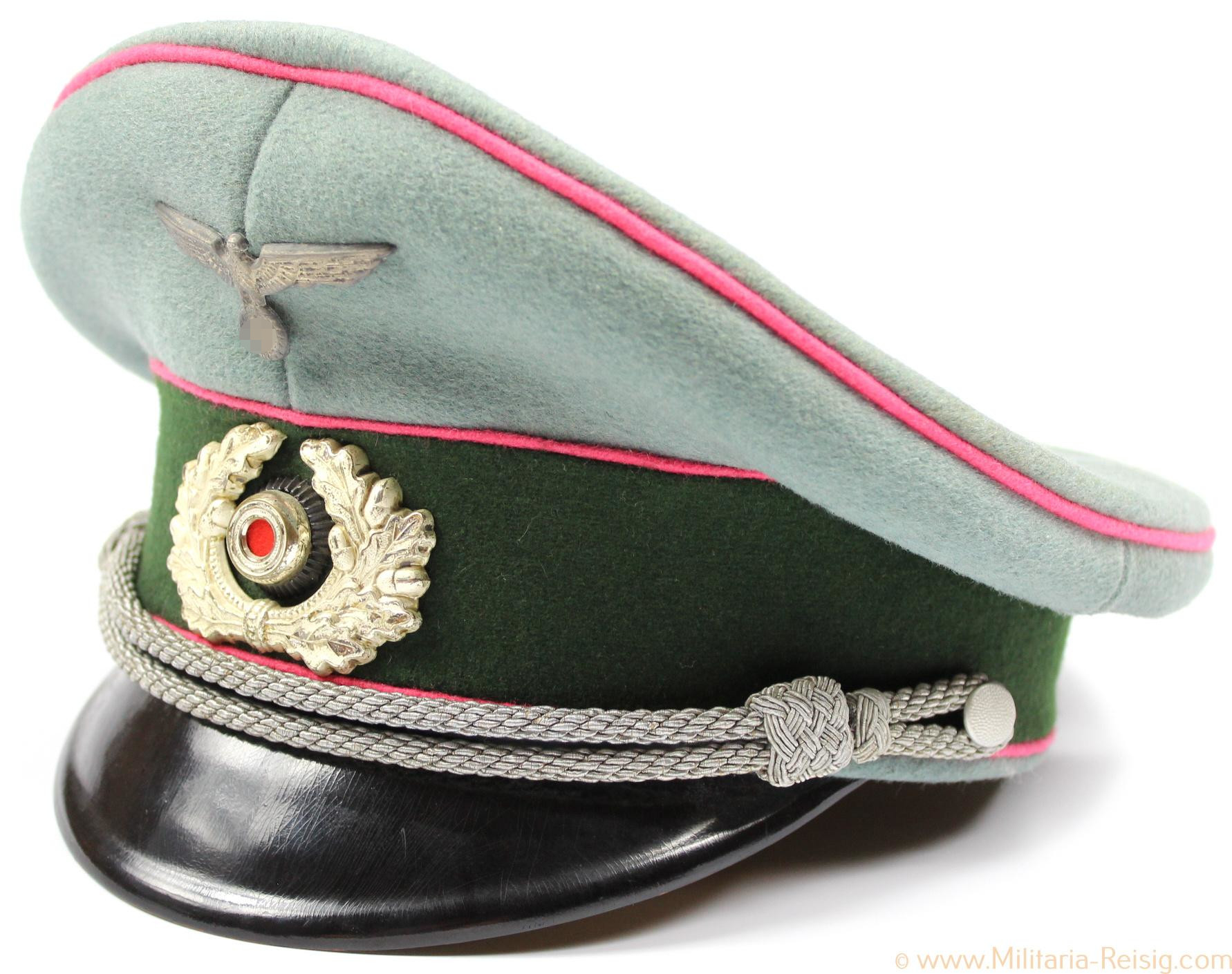 Wehrmacht Schirmmütze für Offiziere der Panzertruppe, TOP!