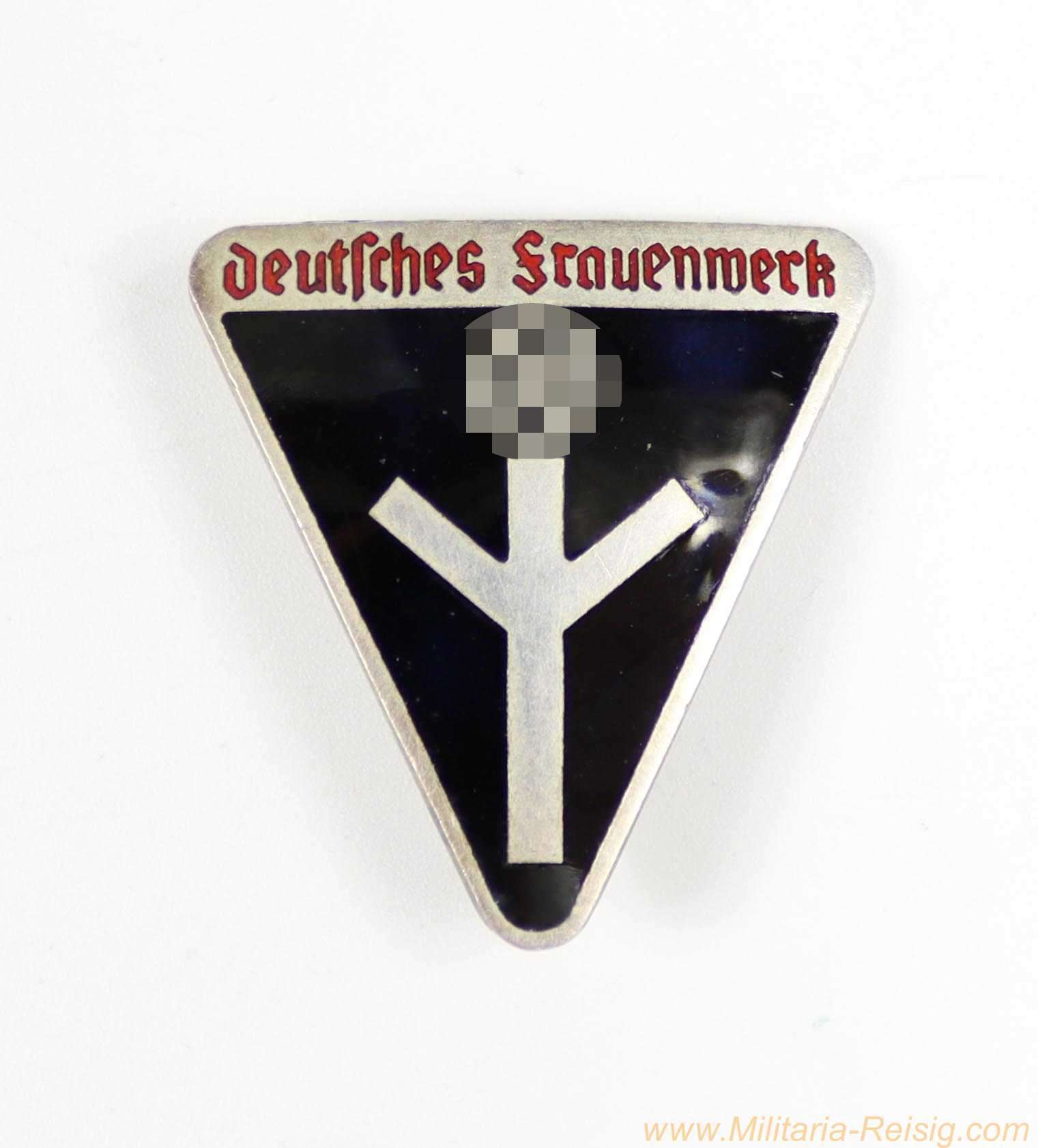 Mitgliedsabzeichen des "Deutschen Frauenwerks" – Hersteller "RZM M1/34" – 31 mm