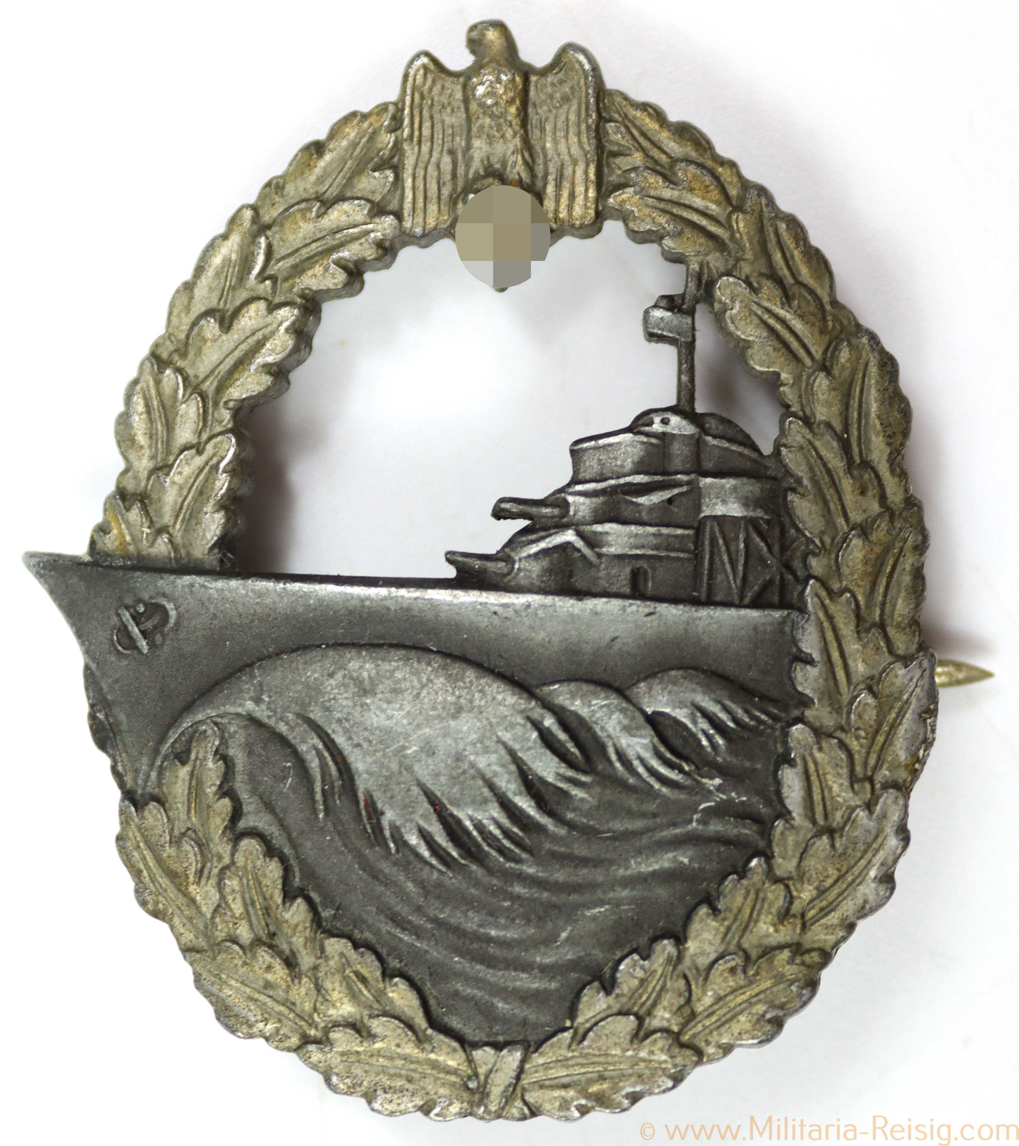 Zerstörer Kriegsabzeichen Hersteller S. H. u. Co.