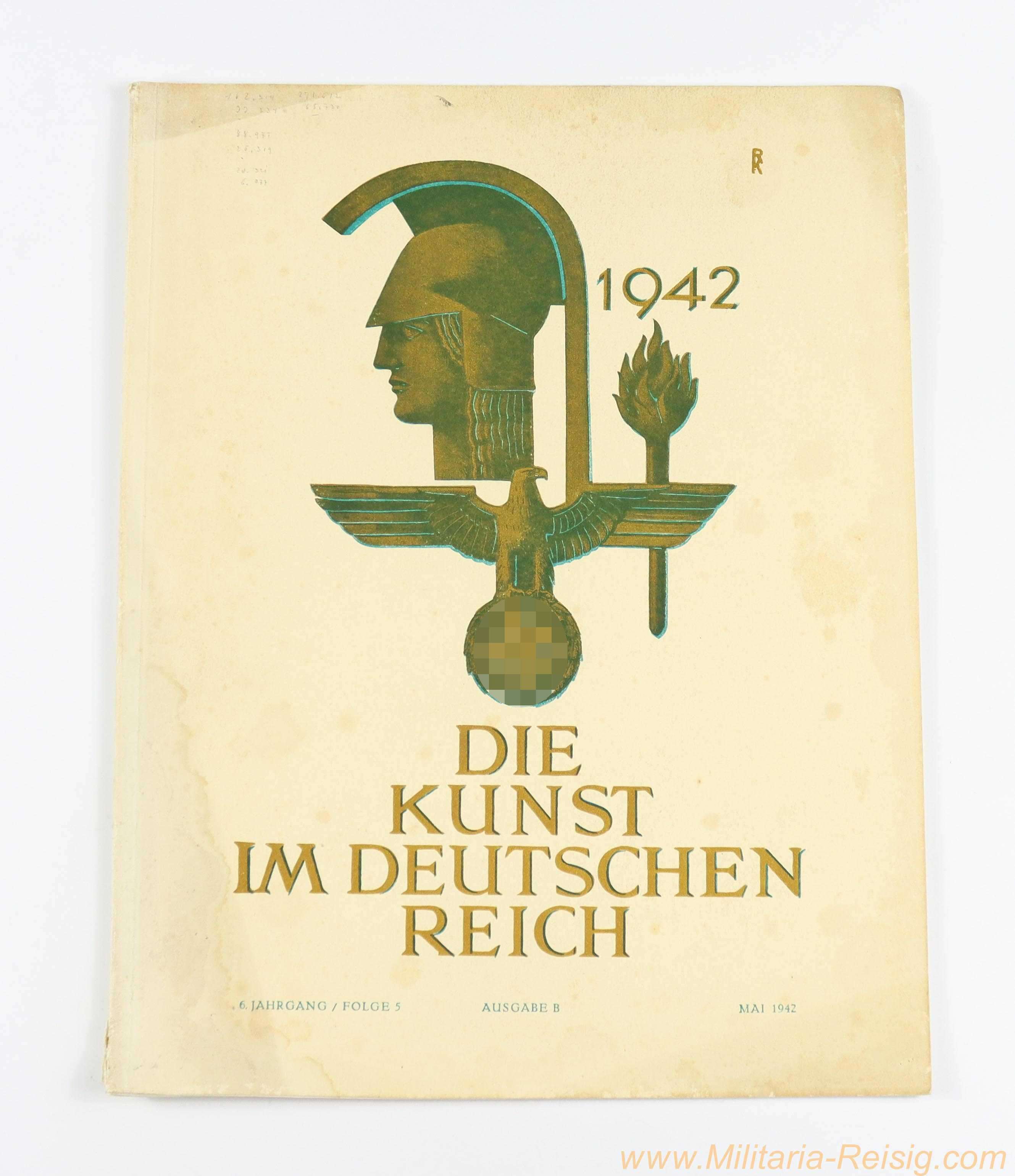 "Die Kunst im Deutschen Reich" – 6. Jahrgang, Folge 5 – Mai 1942 – Ausgabe B