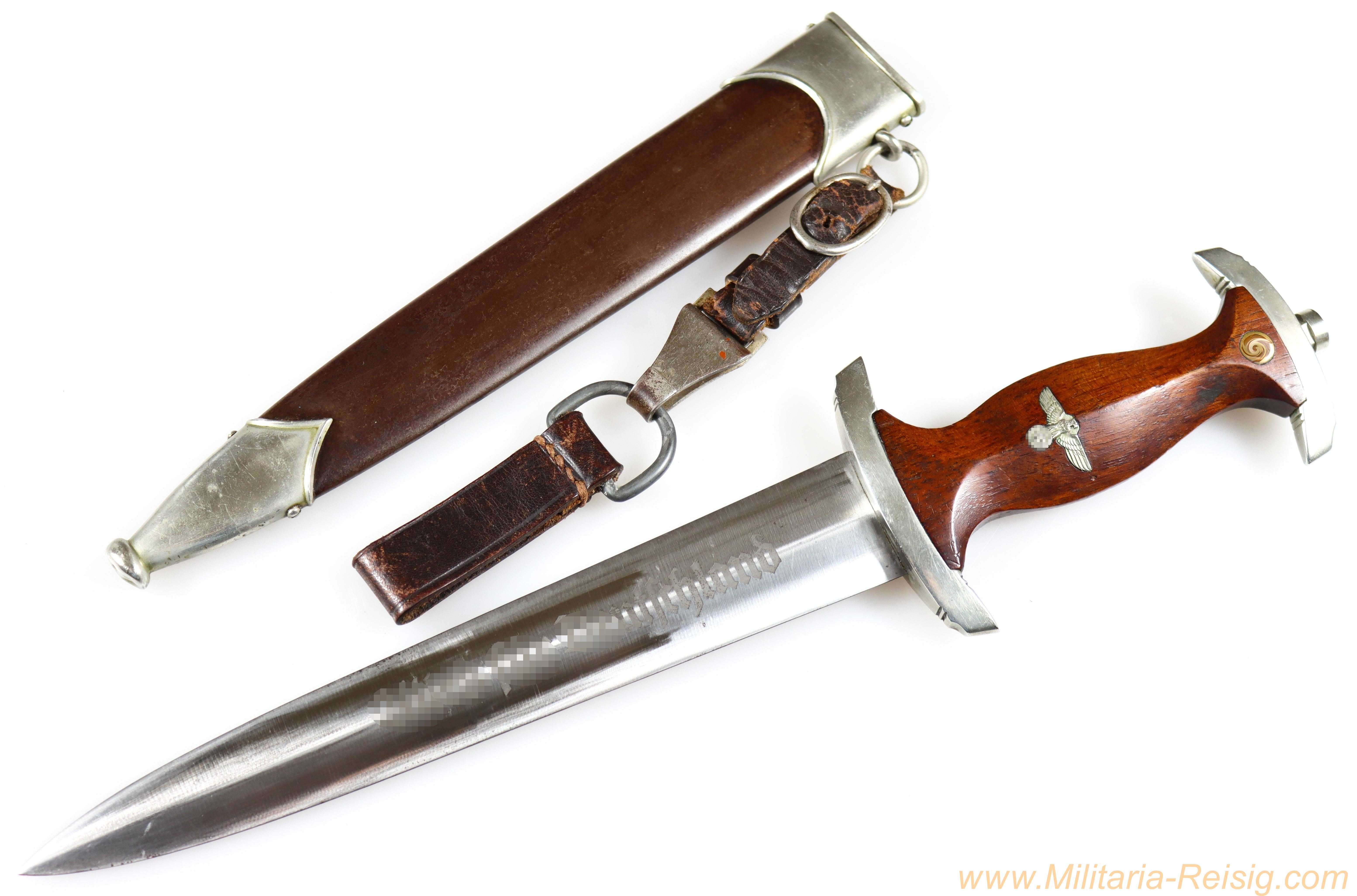 SA Dolch mit Gehänge, Hersteller Willhelm Kober & Co., Suhl 