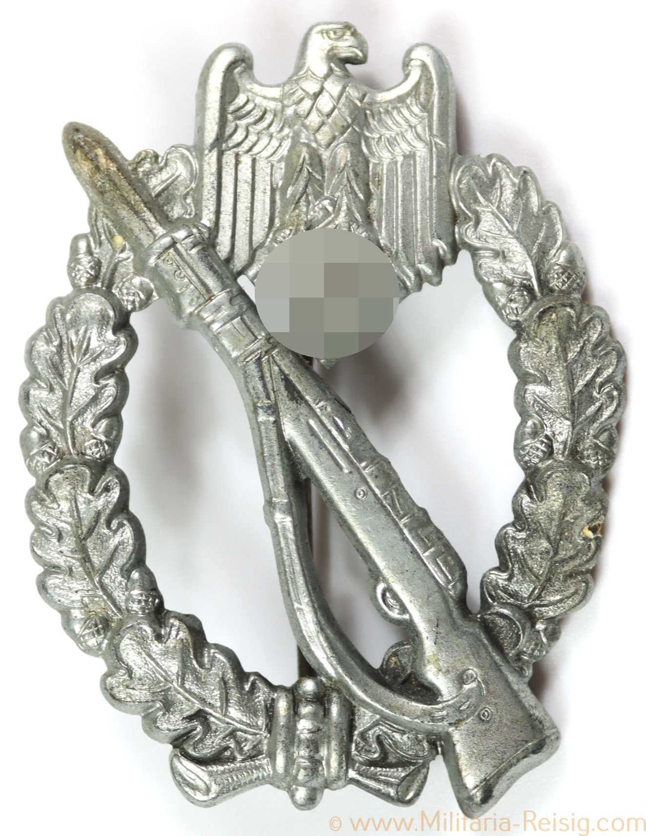 Infanterie Sturmabzeichen in Silber, Hersteller Frank & Reif, Stuttgart