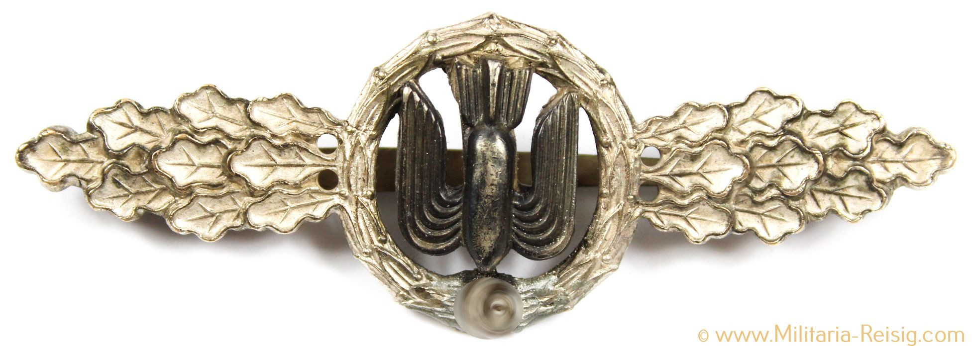 Frontflugspange für Kampfflieger in Silber