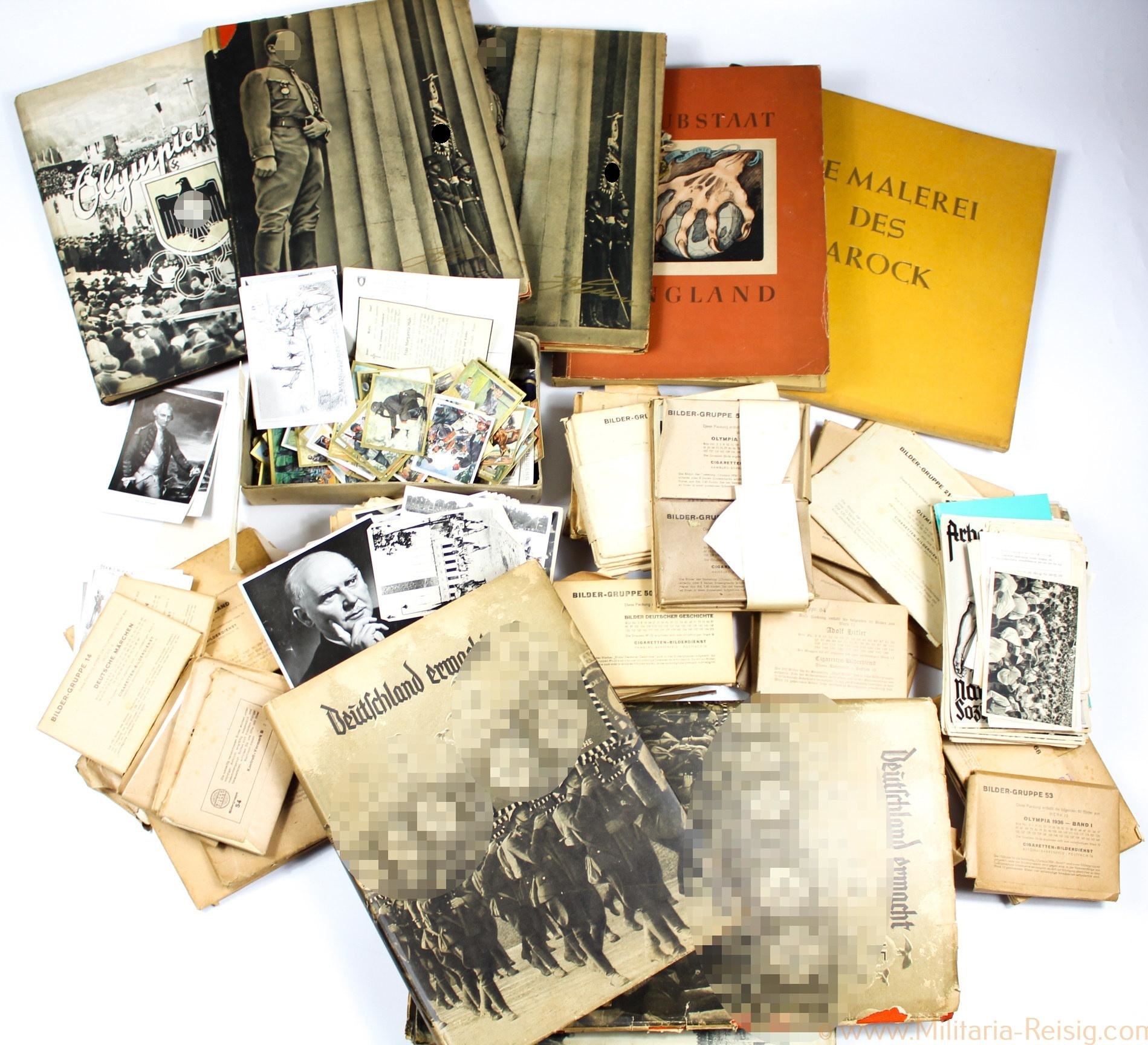 Konvolut Zigarettenbilderalben und Bildergruppen, Zigarettenbilder