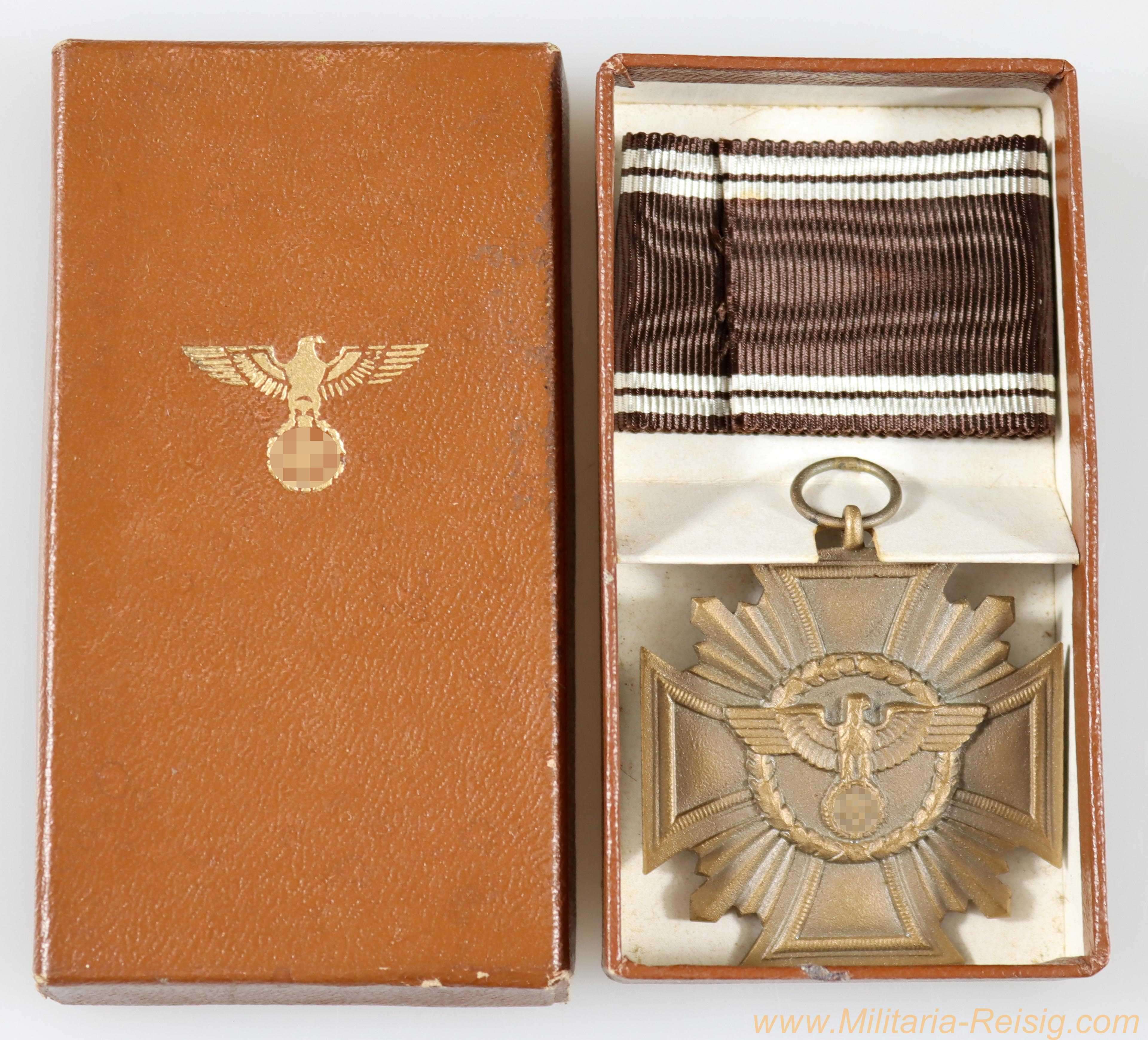 NSDAP Dienstauszeichnung in Bronze im Etui