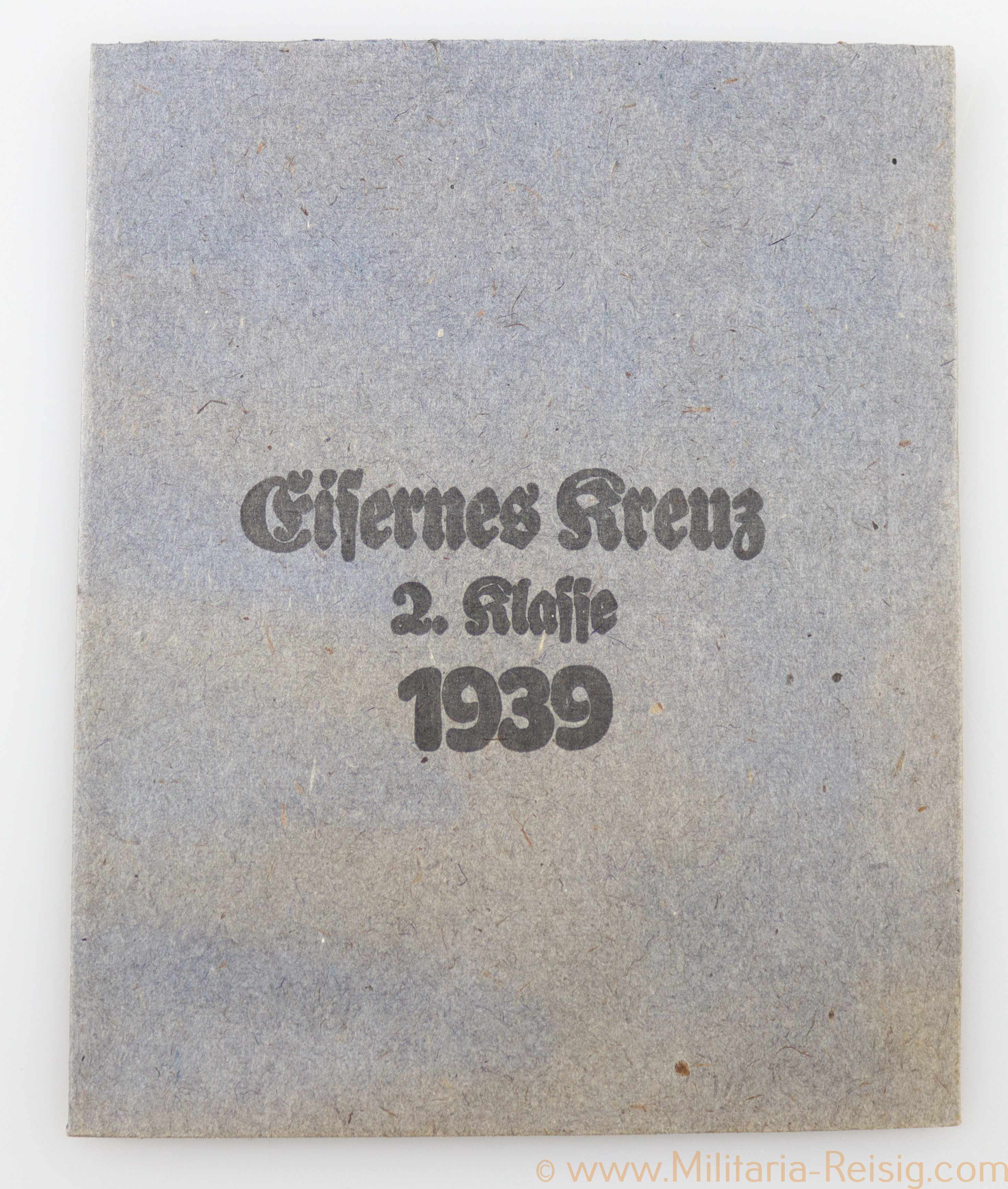 Verleihungstüte Eisernes Kreuz 2. Klasse 1939, Hersteller Forster & Graf Schwäb. Gmünd