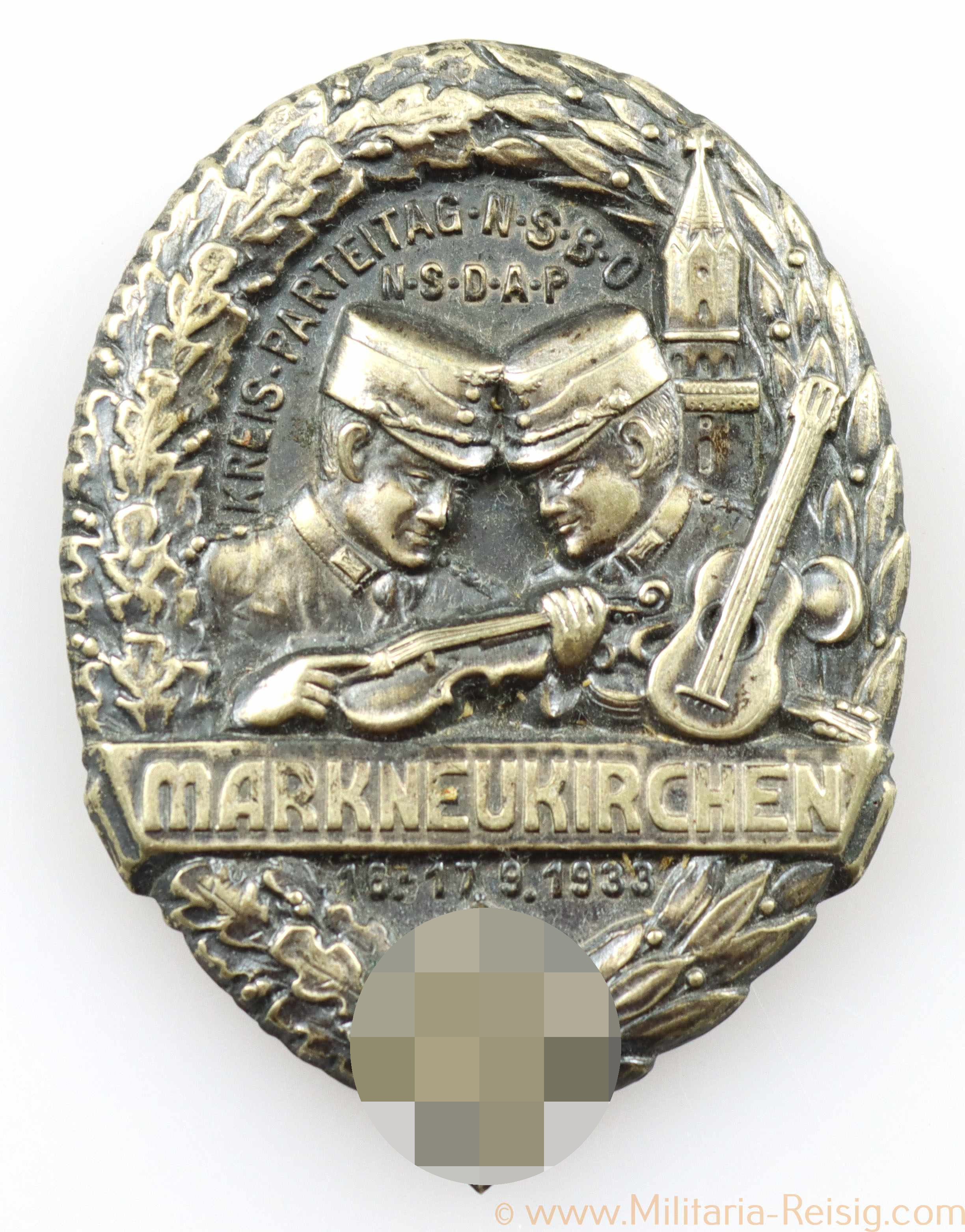 Abzeichen "Kreis Parteitag NSBO/NSDAP Markneukirchen 16.-17.9.1933"