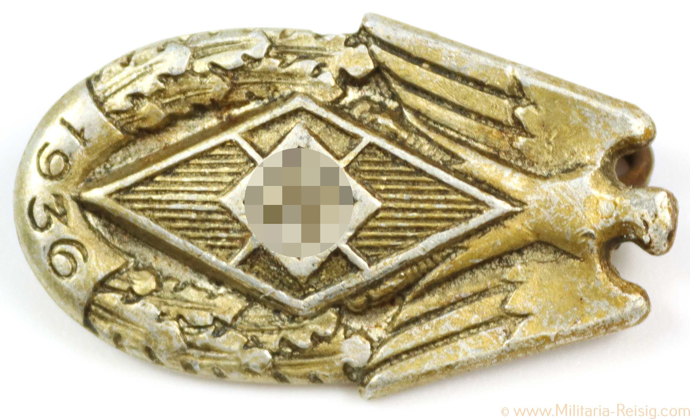 HJ Siegernadel 1936, Hersteller Richard Sieper & Söhne, Lüdenscheid