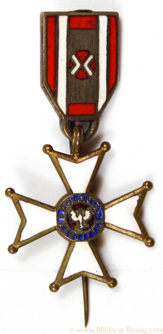 Polen - Polonia Restituta, Orden vom weißen Adler 1944 Anstecknadel