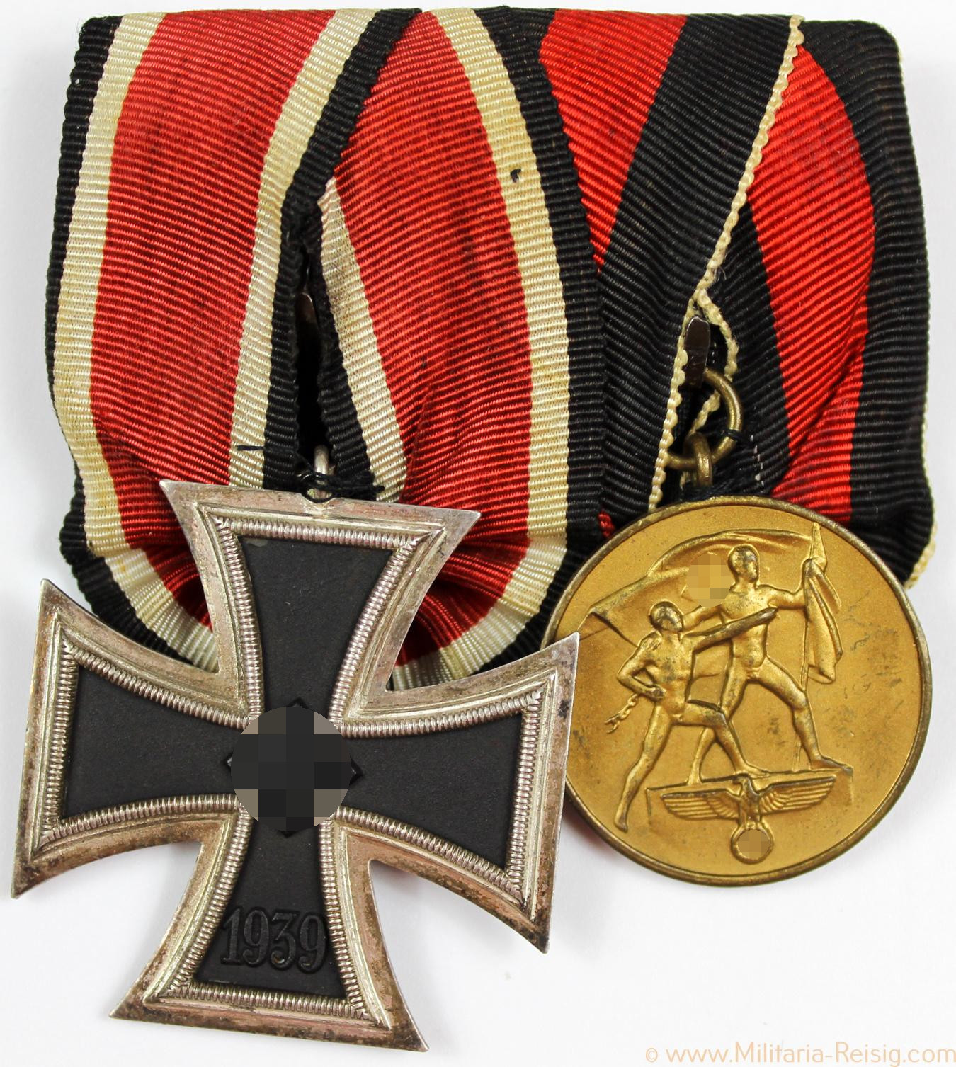 Ordensspange mit 2 Auszeichnungen 2.WK