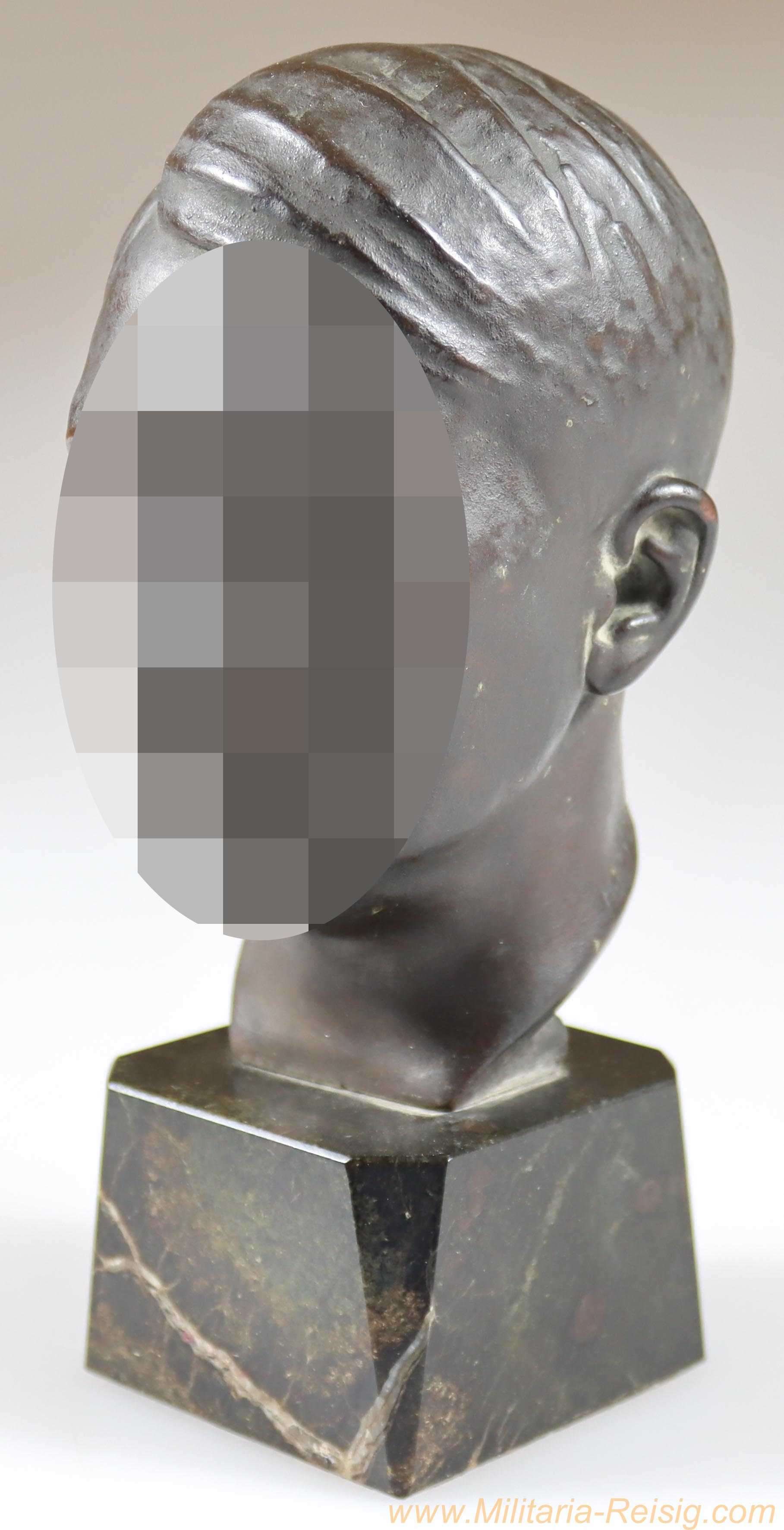 Bronze Büste Adolf Hitler, Künstler H. Retzbach