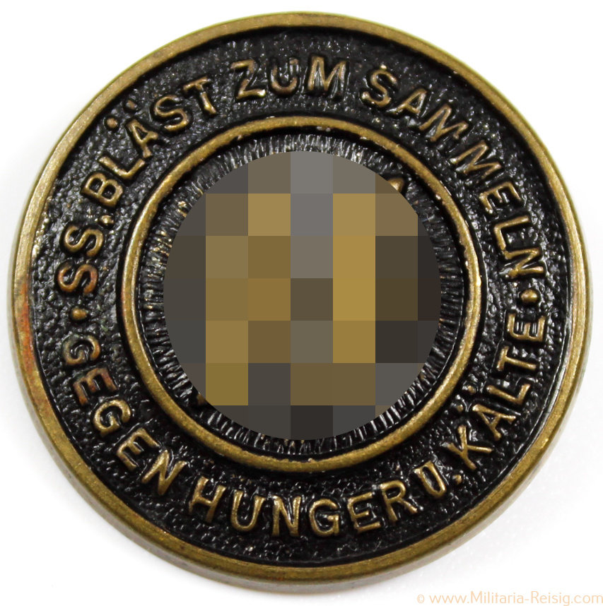 SS Abzeichen "SS bläst zum Sammeln gegen Hunger und Kälte"