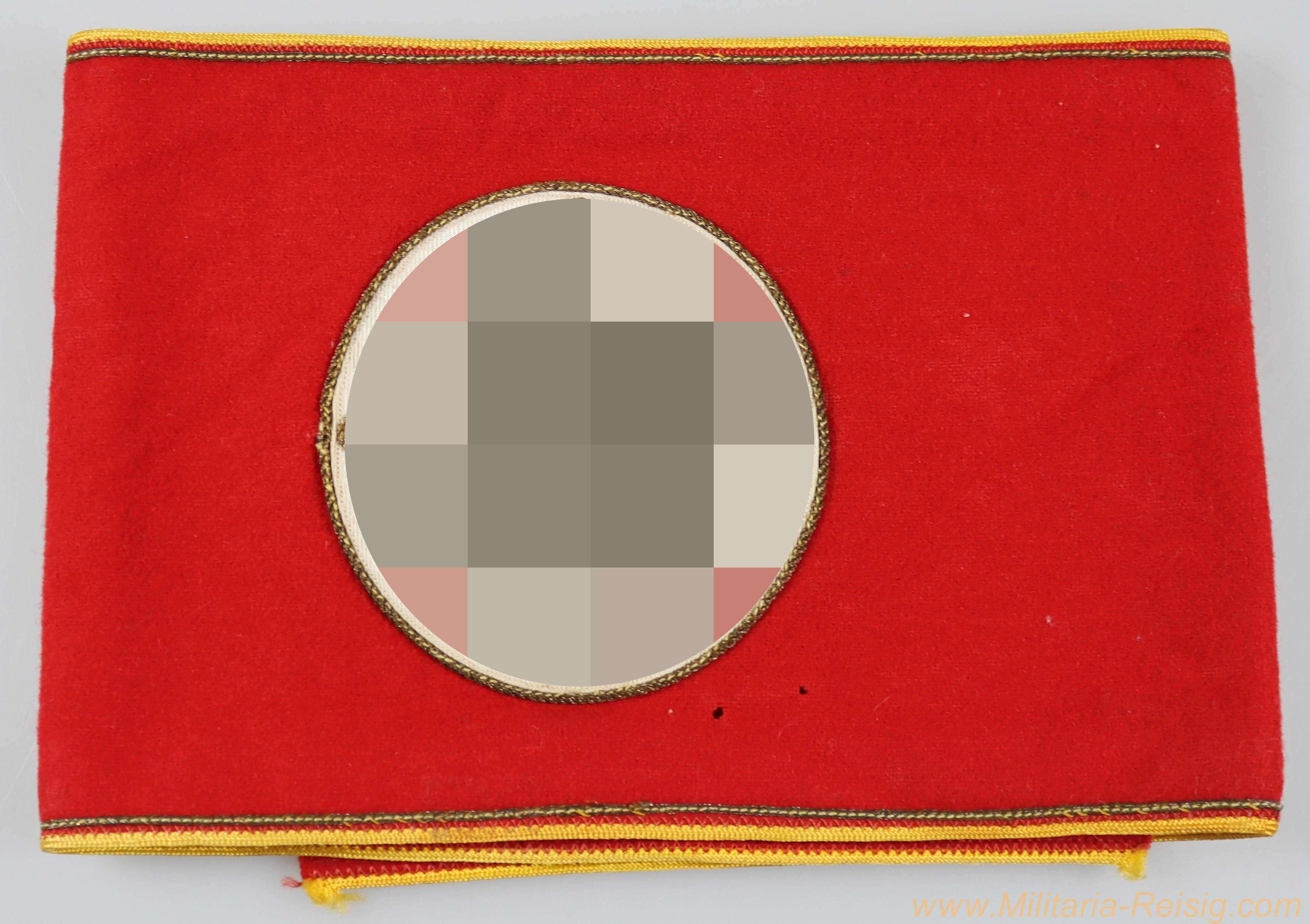 NSDAP Armbinde Reichsleitung – Leiter einer Hilfsstelle – schwere Wollausführung