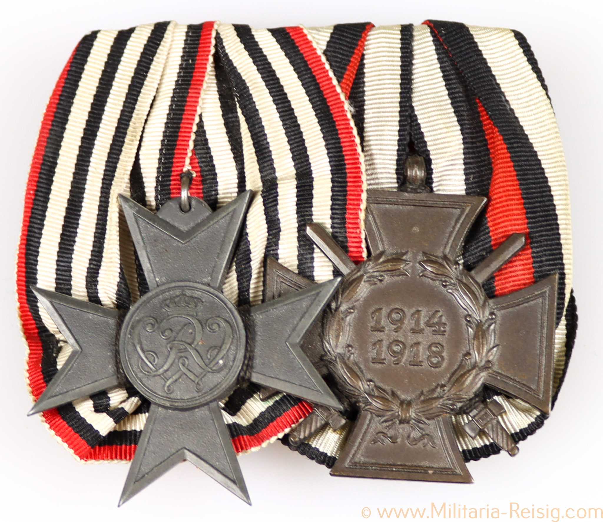 Ordensspange mit 2 Auszeichnungen