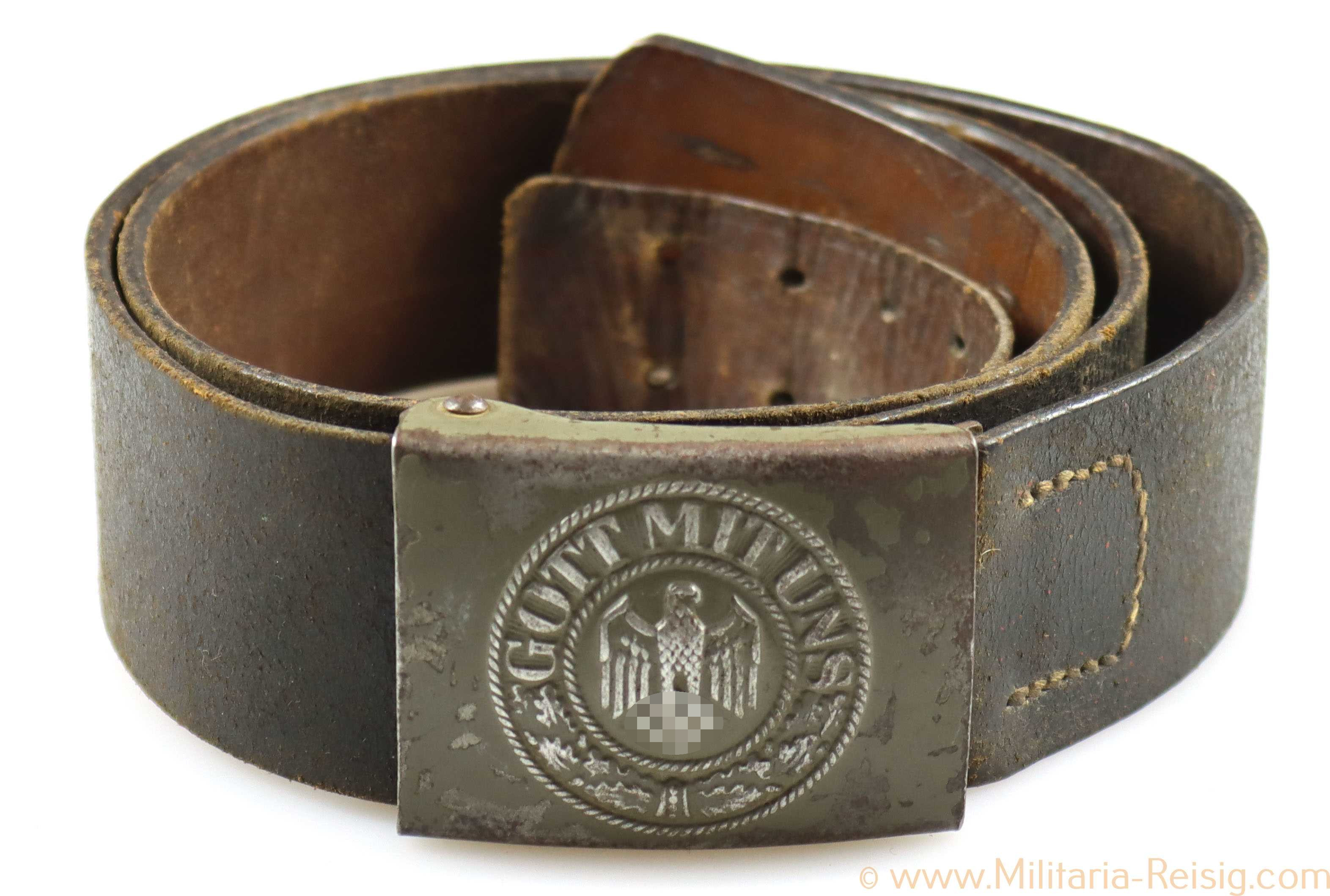 Wehrmacht Koppelschloss mit Koppelriemen, Hersteller R. S. & S.