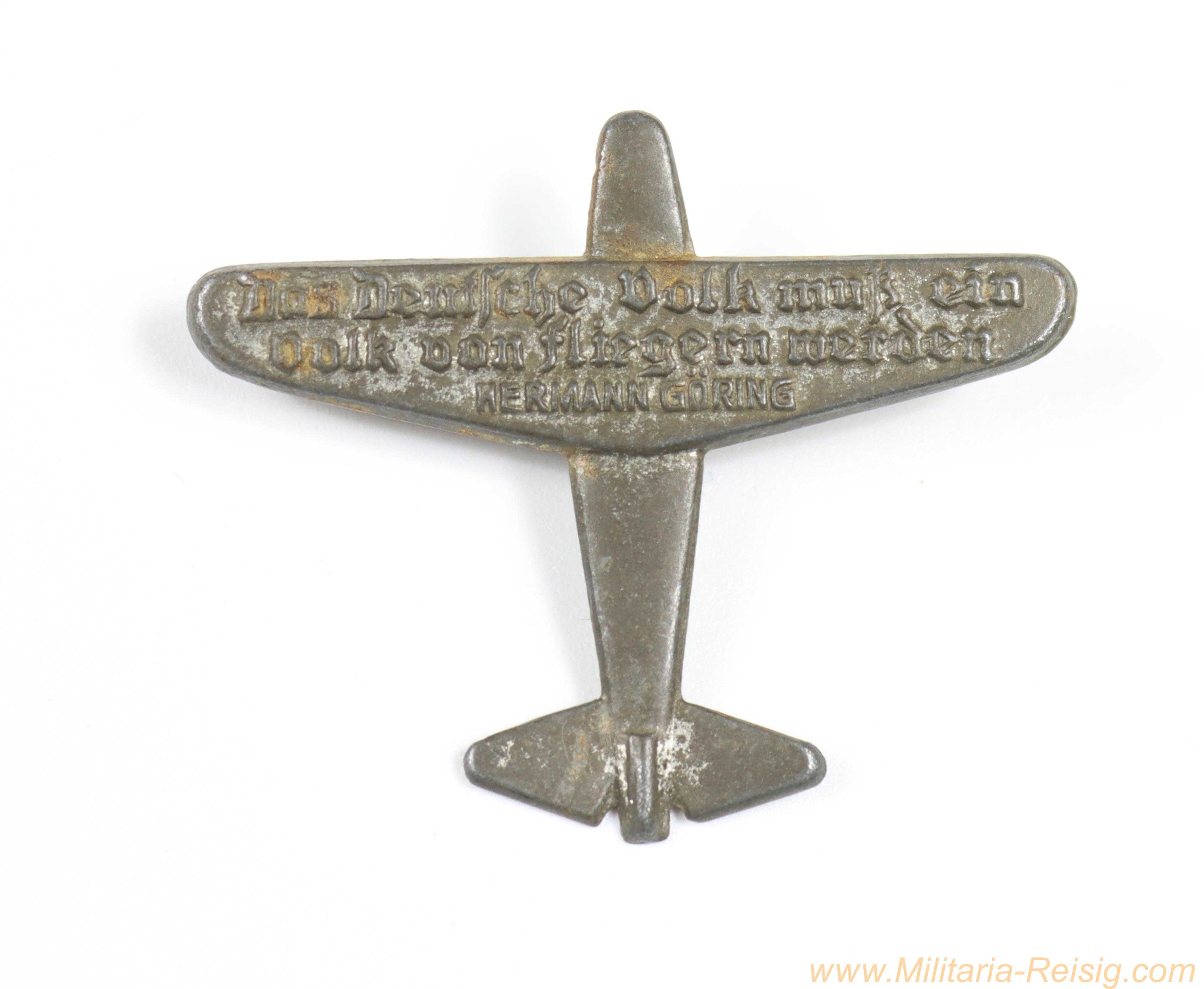 Veranstaltungsabzeichen - "Das deutsche Volk muß ein Volk von Fliegern werden"