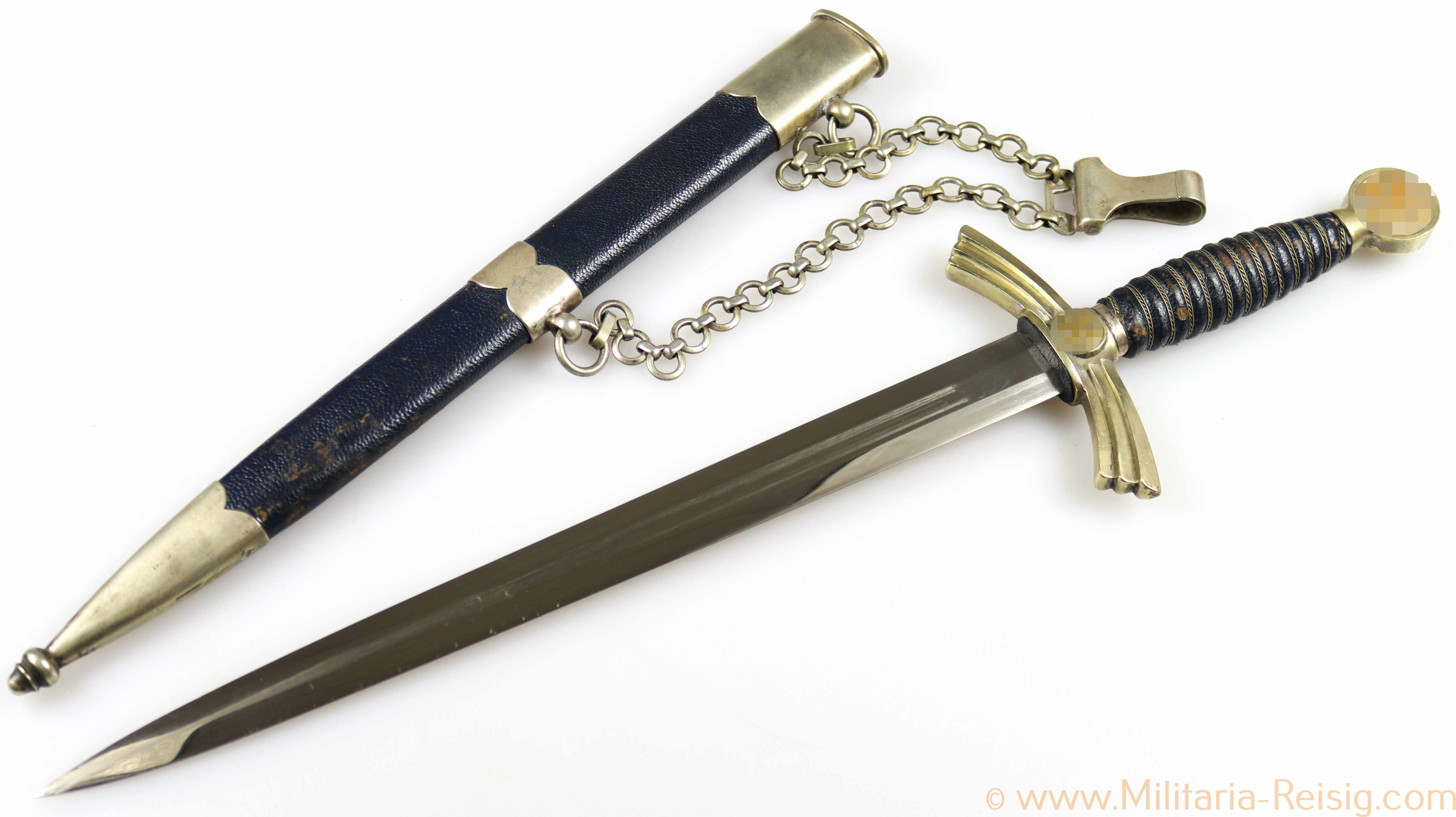 Borddolch / Fliegerdolch 1. Modell der Luftwaffe, Hersteller Malsch David, Steinbach