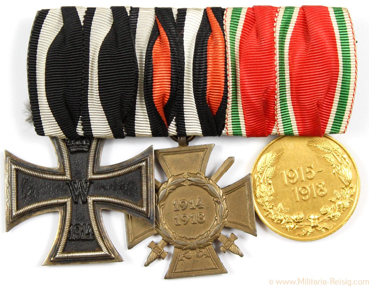 Ordensspange mit 3 Auszeichnungen