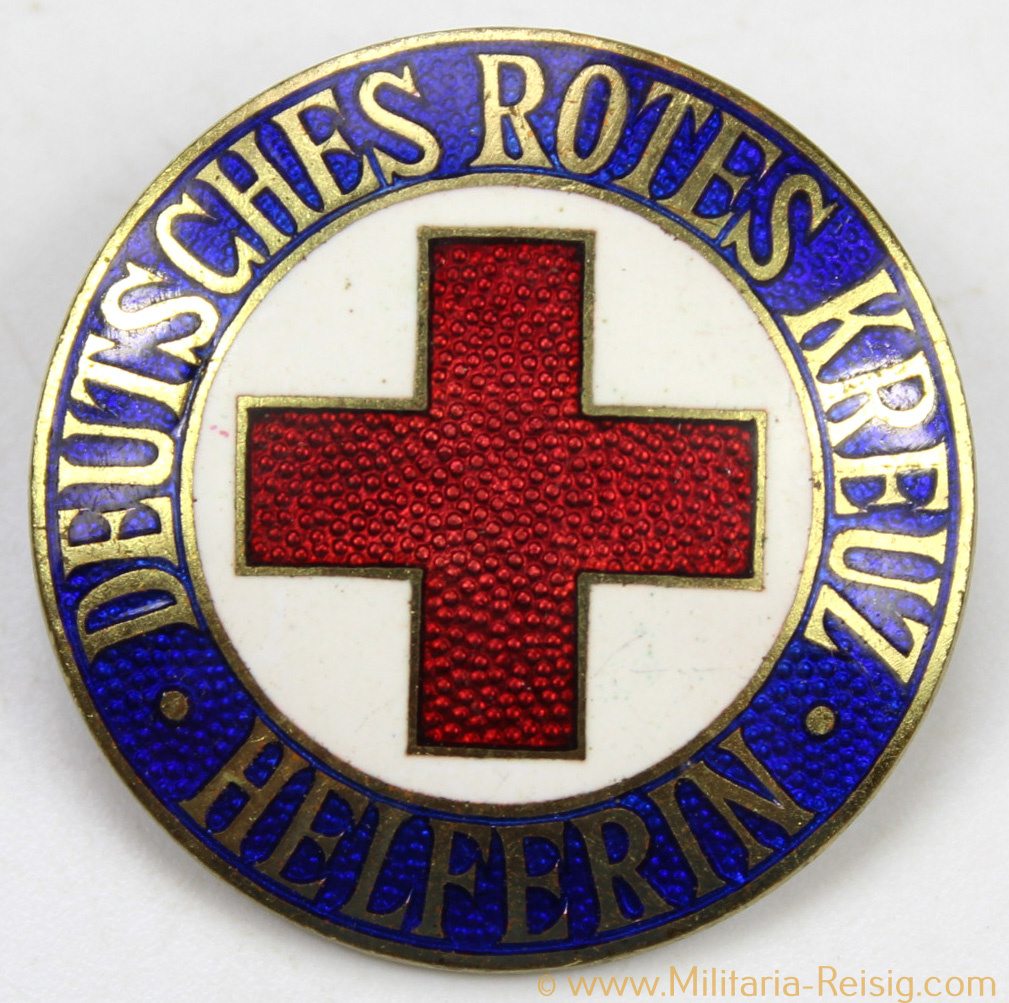 Deutsches Rotes Kreuz (DRK) Brosche für Helferin, 30 mm