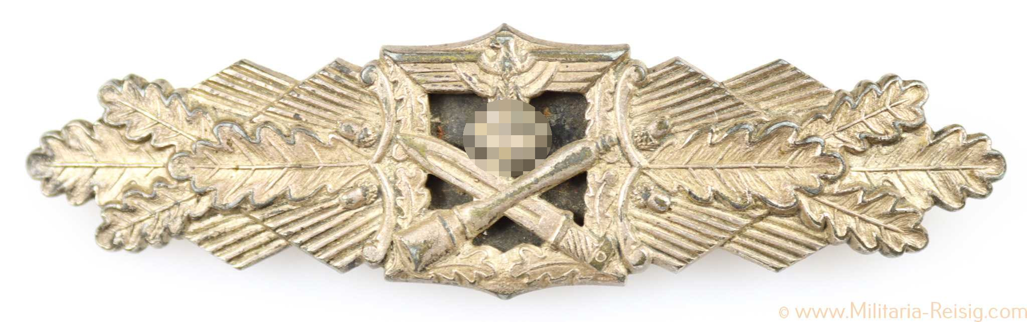 Nahkampfspange in Silber, Hersteller JFS 1. Modell