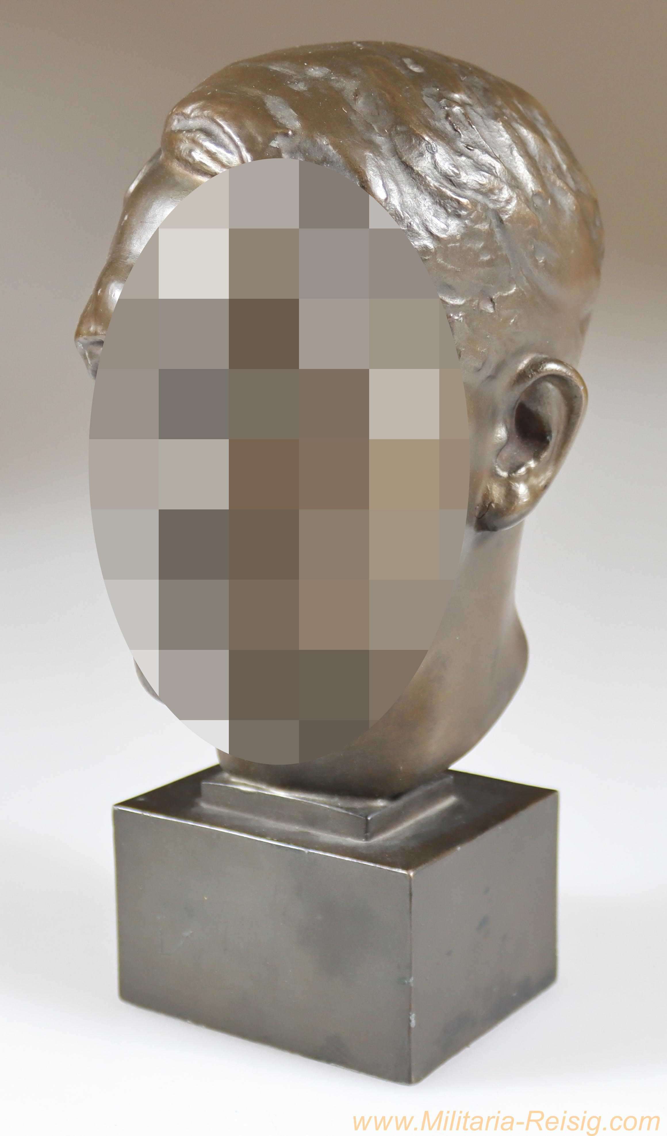 Adolf Hitler Bronze Büste, Künstler M.H. Ley 