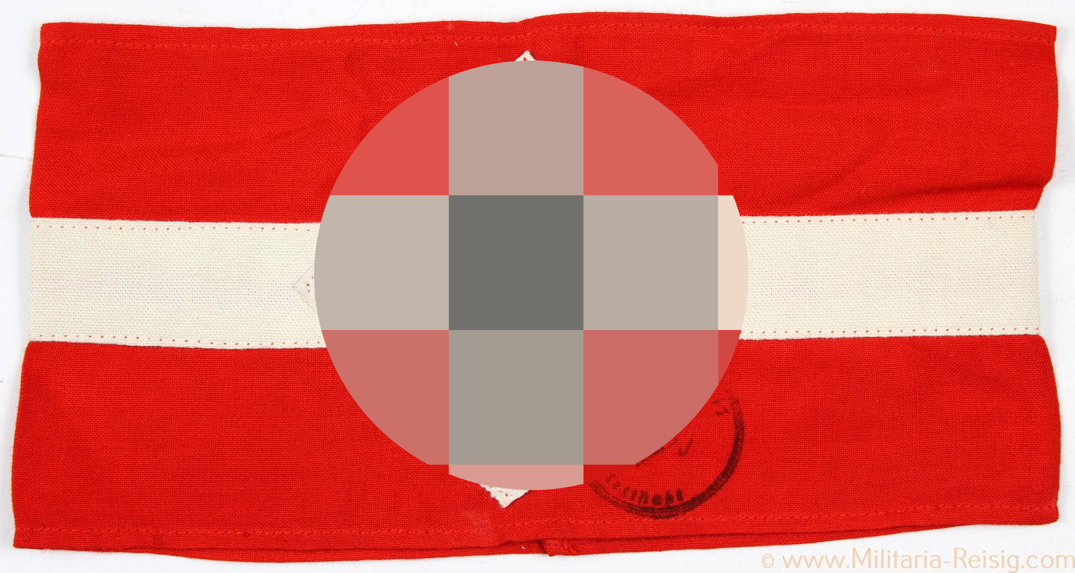 Hitlerjugend (HJ) Armbinde mit Stempel