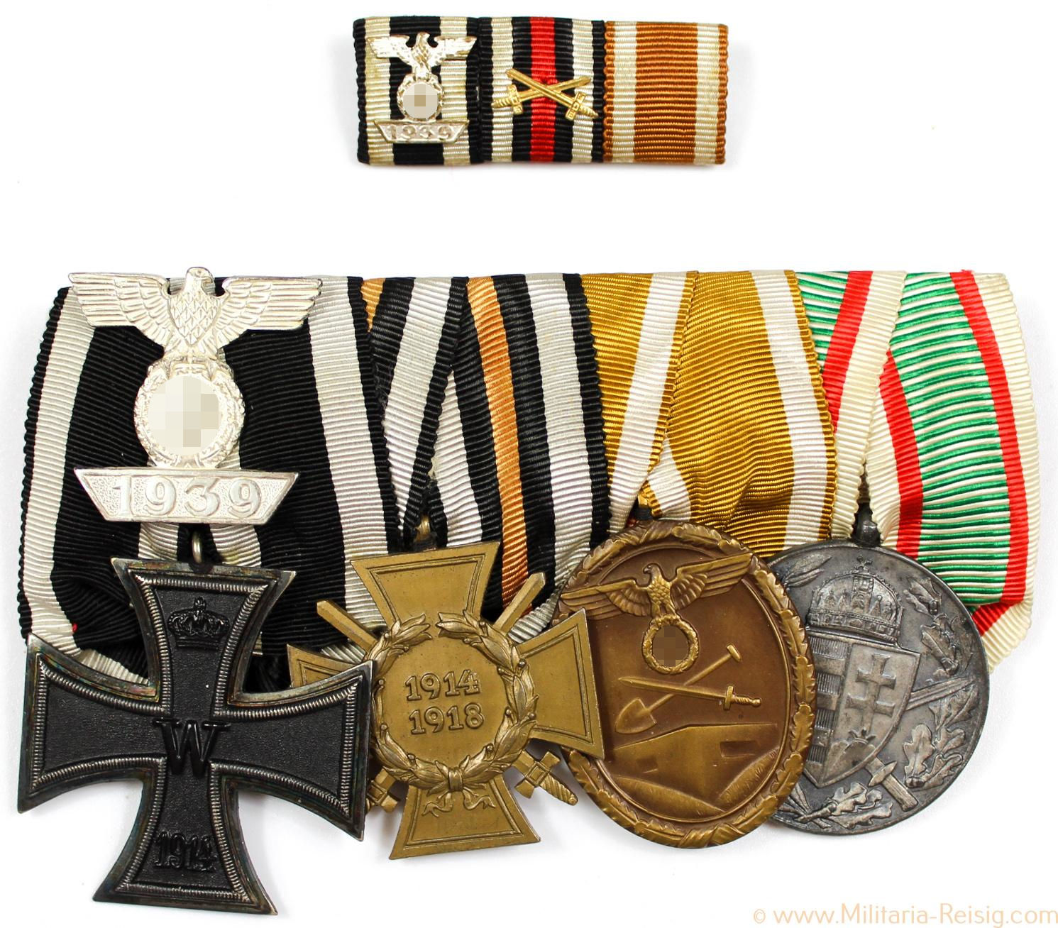 Ordensspange mit 5 Auszeichnungen